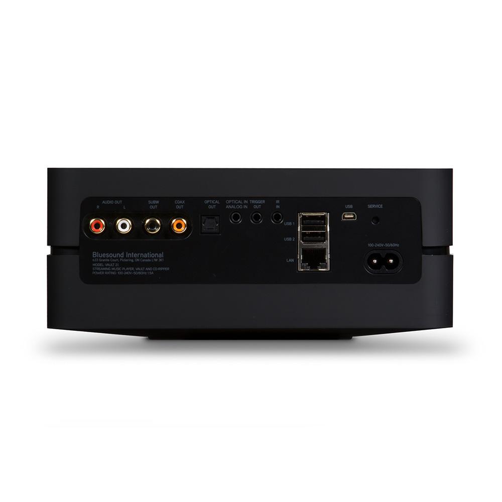 Bluesound Vault 2i Hi-Res Audio Network Streamer & Music Server with 2TB HDD Storage - Perfect for Home Audio Systems & Multi-Room Streaming