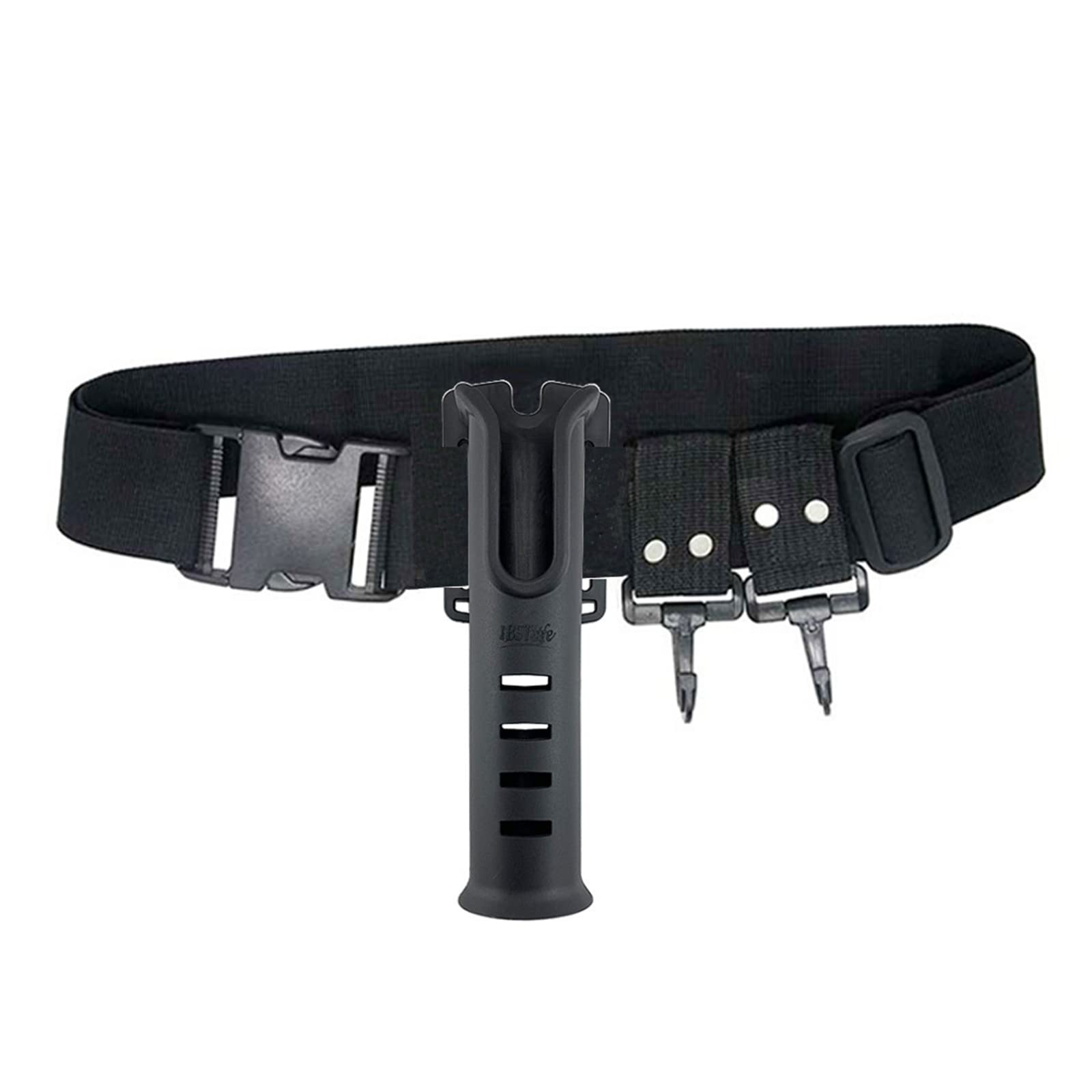 Adjustable Waist Fishing Rod Holder Belt - Portable & Lightweight Pole Inserter Bracket for Hands-Free Fishing - Perfect for Shore, Kayak & Boat Fishing Adventures