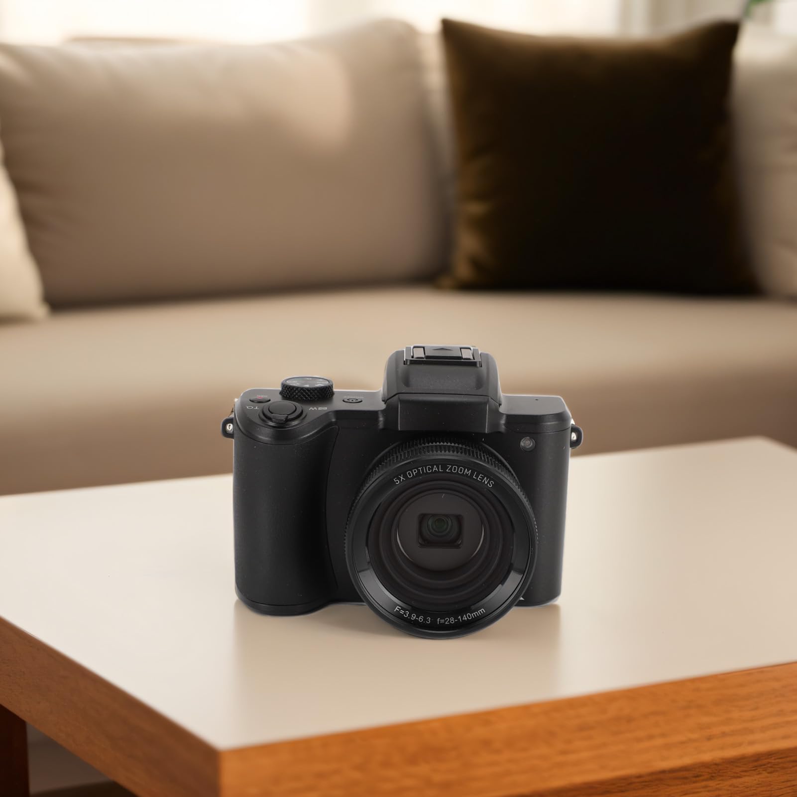 5K Digital Camera, 64MP 5X Optical Zoom Vlogging Camera with 3.2in Touch Screen - Compact Anti-Shake Dual Cameras for Kids, Students & Teens - Perfect for YouTube, Travel, Birthday Gifts & Everyday Photography