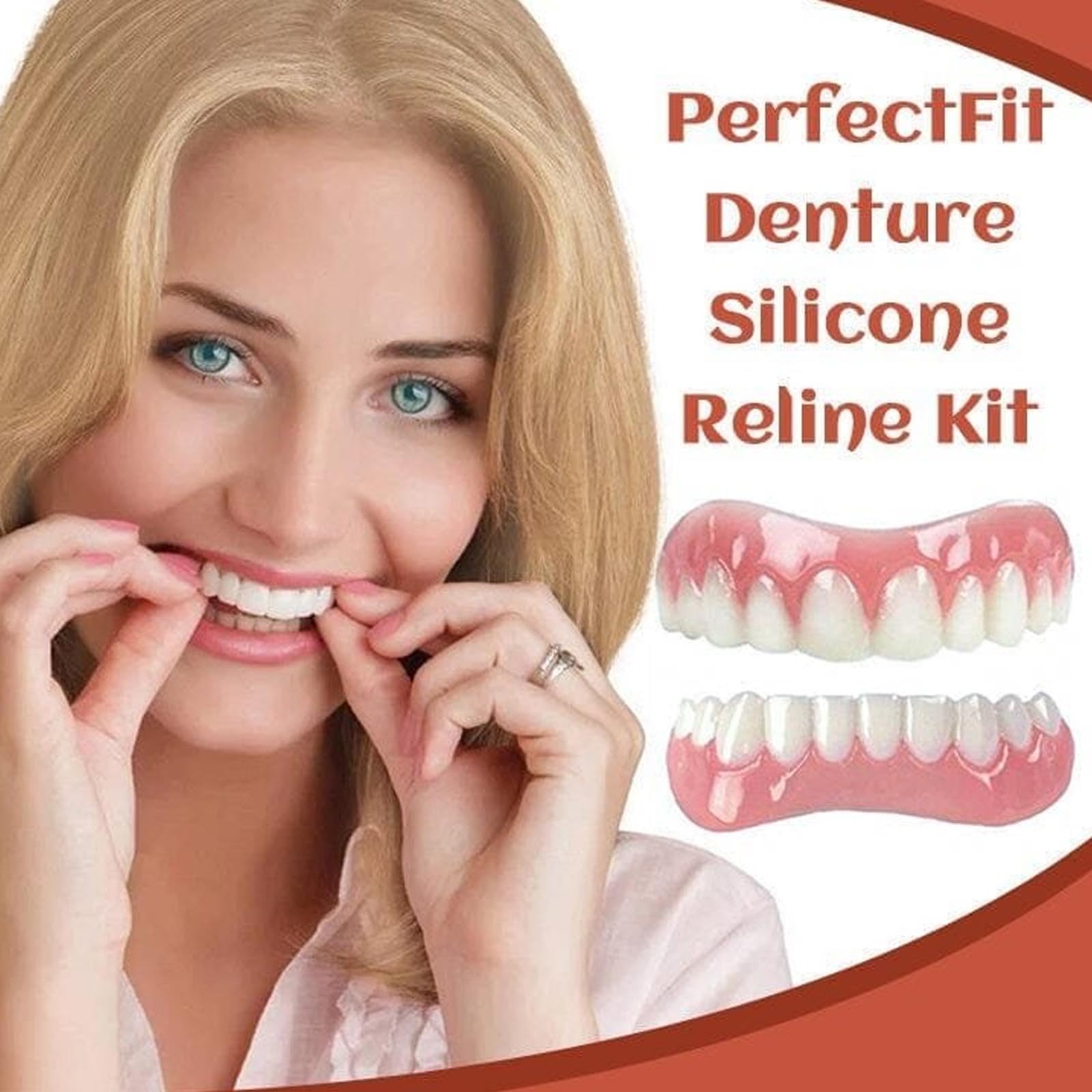 Yunpso Denture Silicone Reline Kit - Natural & Comfortable Teeth Veneers for Men & Women (1 Set) | Perfect for Denture Adjustments, Comfort Enhancement & Daily Wear