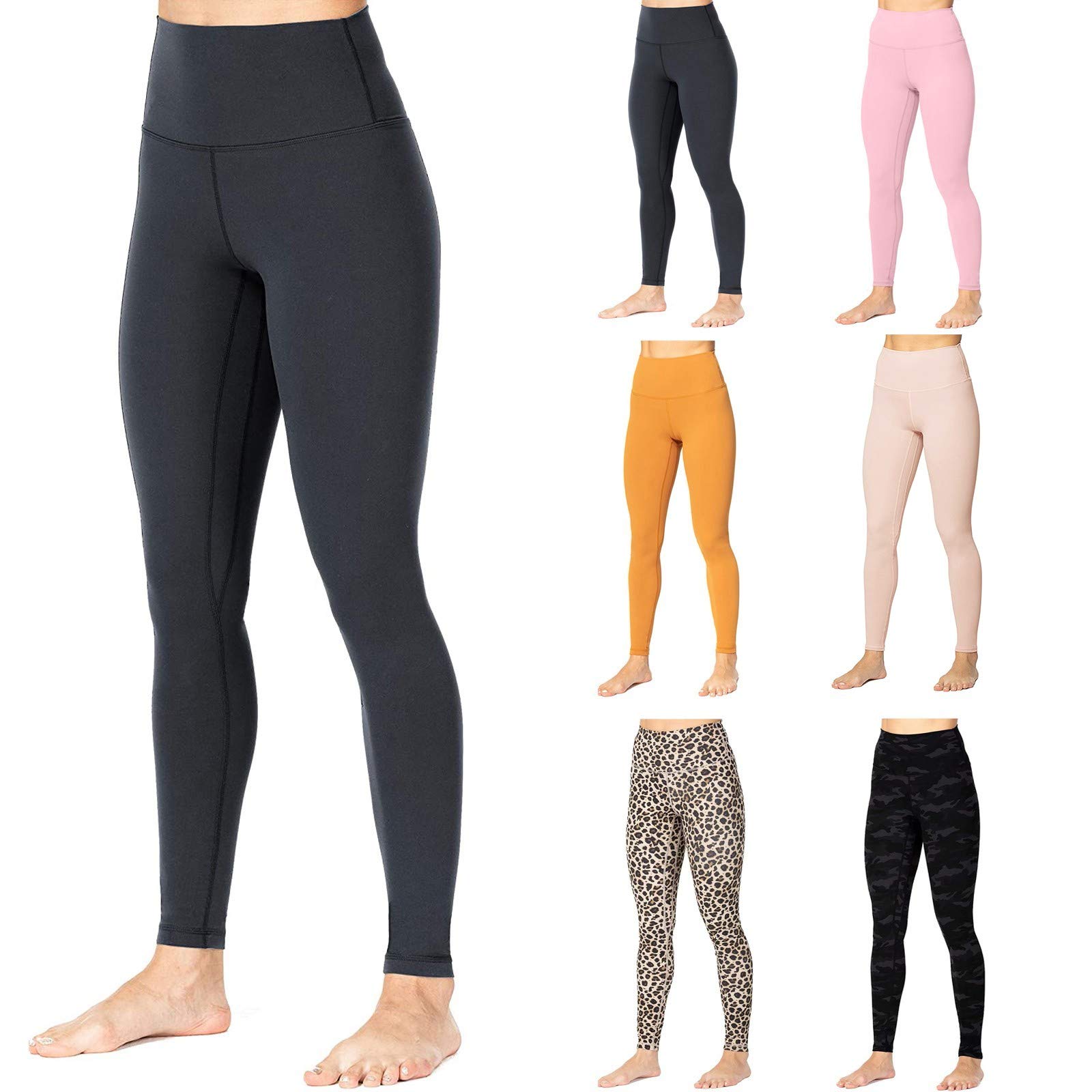 GOGOBO Women's High Waisted Yoga Pants - Butt Lifting Tummy Control Workout Leggings with Straight Leg Fit | Perfect for Summer Gym, Running & Lounge Wear