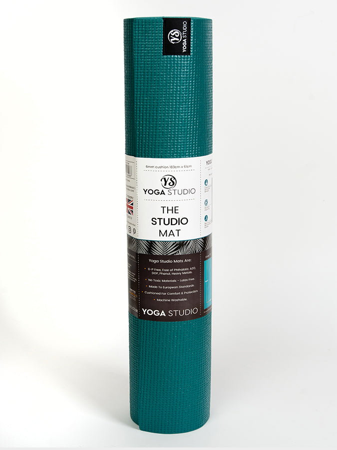 Premium Non-Slip 6mm Thick Yoga Mat for Hot Yoga & Home Workouts - Eco-Friendly TPE Exercise Mat with Carrying Strap - Ideal for Pilates, Gym & Studio Practice