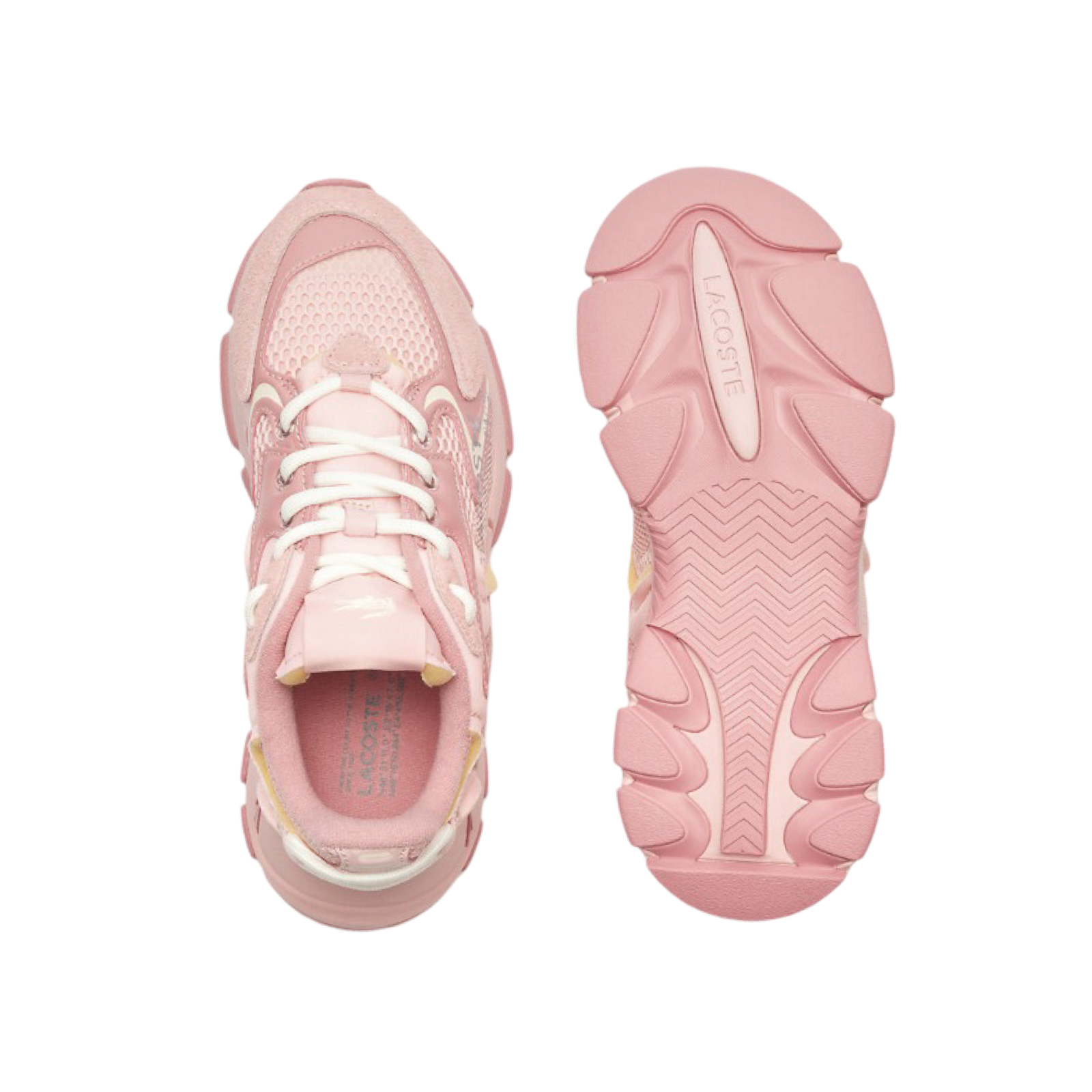 Lacoste Women's L003 NEO 124 Pink Off White Sneakers - Casual Comfortable Walking Shoes for Women | Perfect for Work, Travel & Everyday Wear