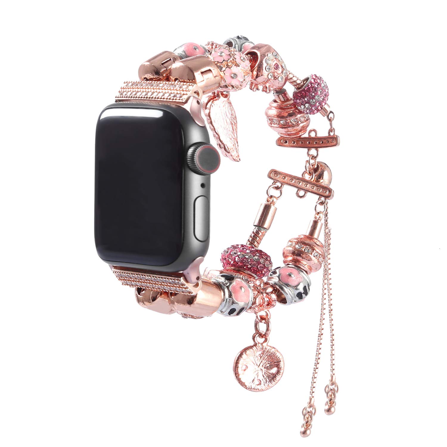 COKOO DIY Women's Bracelet Watch Strap - Compatible with Apple Watch Series 5/4/3/2 (44mm/42mm/40mm/38mm) - Sport Band Replacement for iWatch - Fashionable & Adjustable Wristband for Workout, Office & Daily Wear