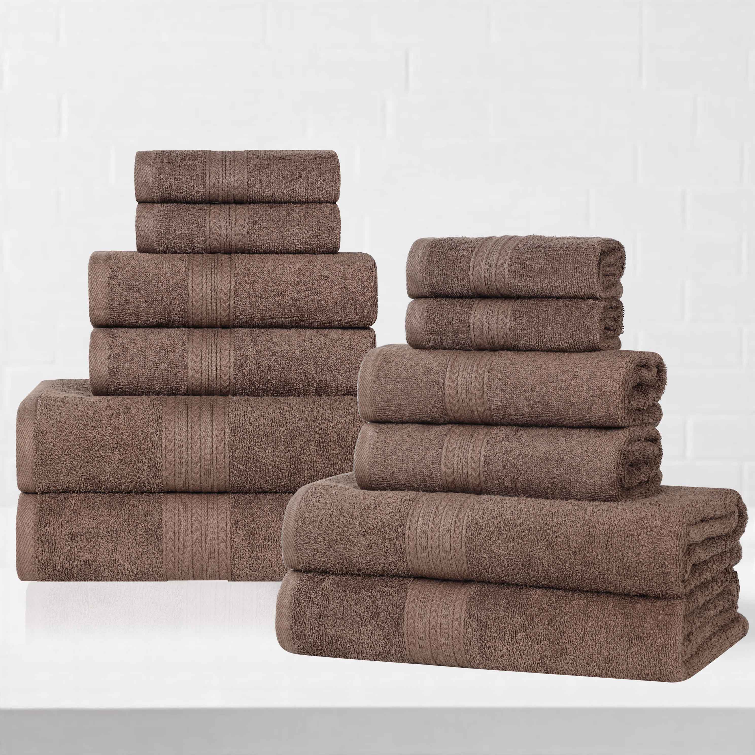 Premium Eco-Friendly Ring Spun Cotton Towel Set - Soft, Absorbent & Sustainable Bath Towels for Spa, Gym & Luxury Home Use
