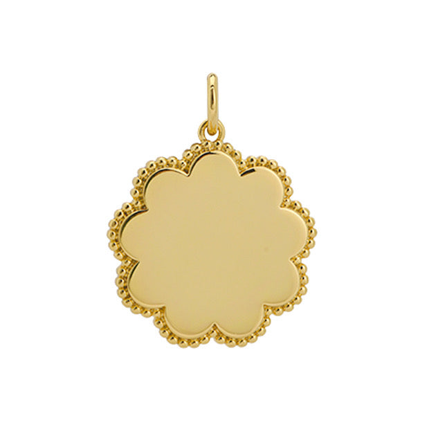 Goldbug Collection Small Scalloped Pendant Necklace - Elegant Gold Jewelry for Women | Perfect for Everyday Wear, Date Nights & Special Occasions