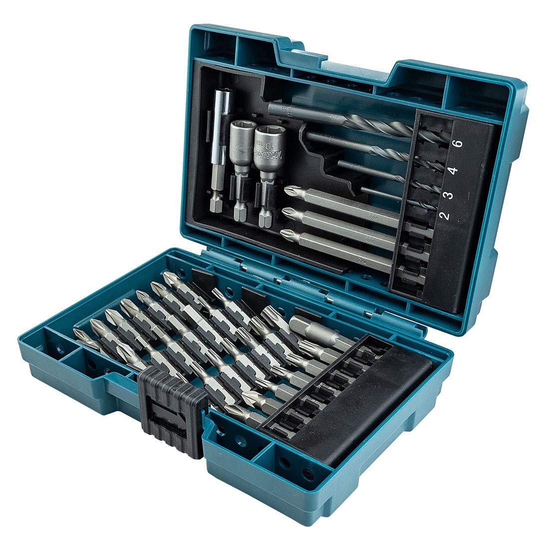 **Makita B-57015 38-Piece Screwdriver Bit Set - High-Speed Steel Drill & Nut-Setting Bits with Durable Tough Case - Ideal for DIY, Construction & Automotive Repairs**