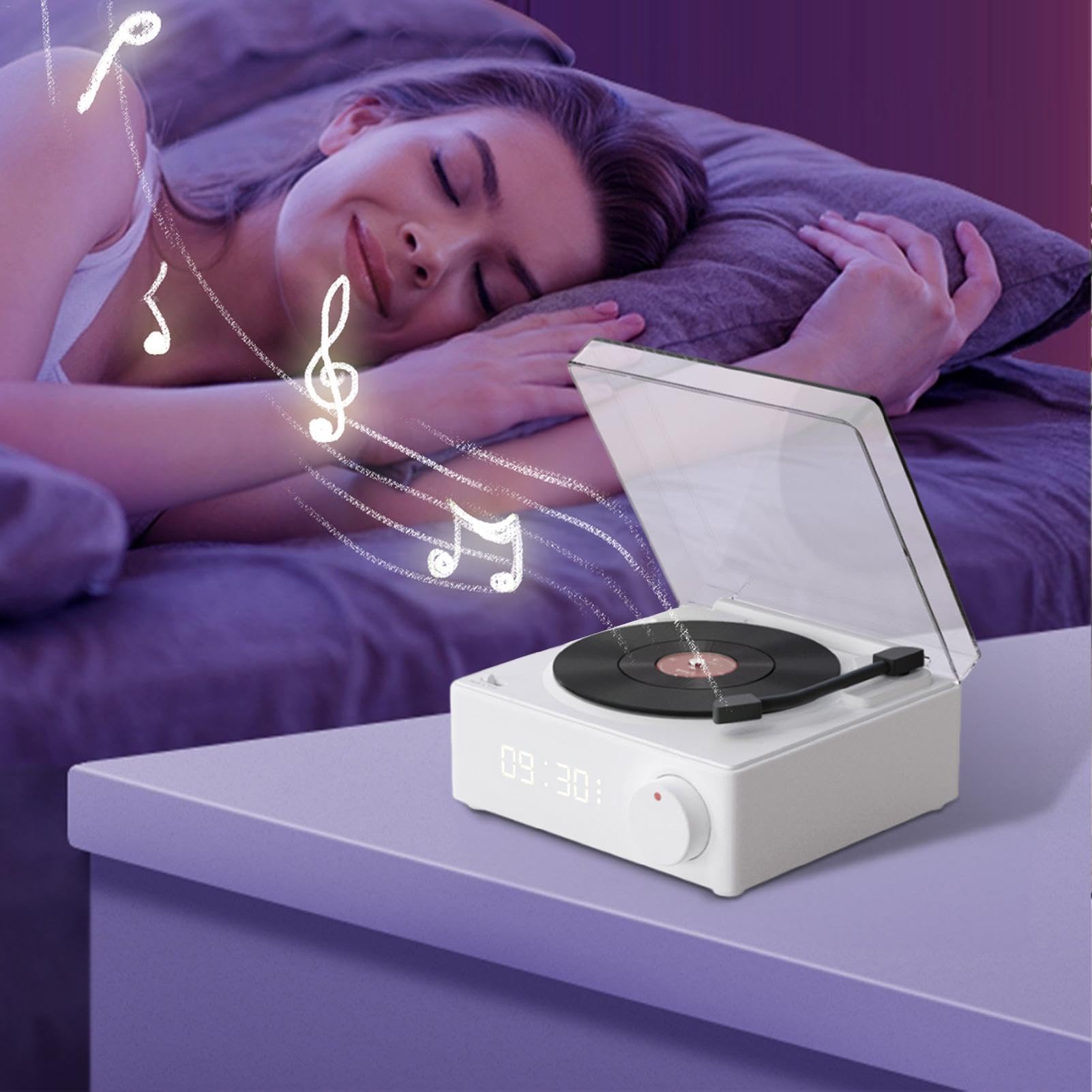 Wireless Turntable with High-Quality Speakers, Portable Record Player for Parties, Bedroom, Hiking, Biking, Beach, and Outdoor Adventures