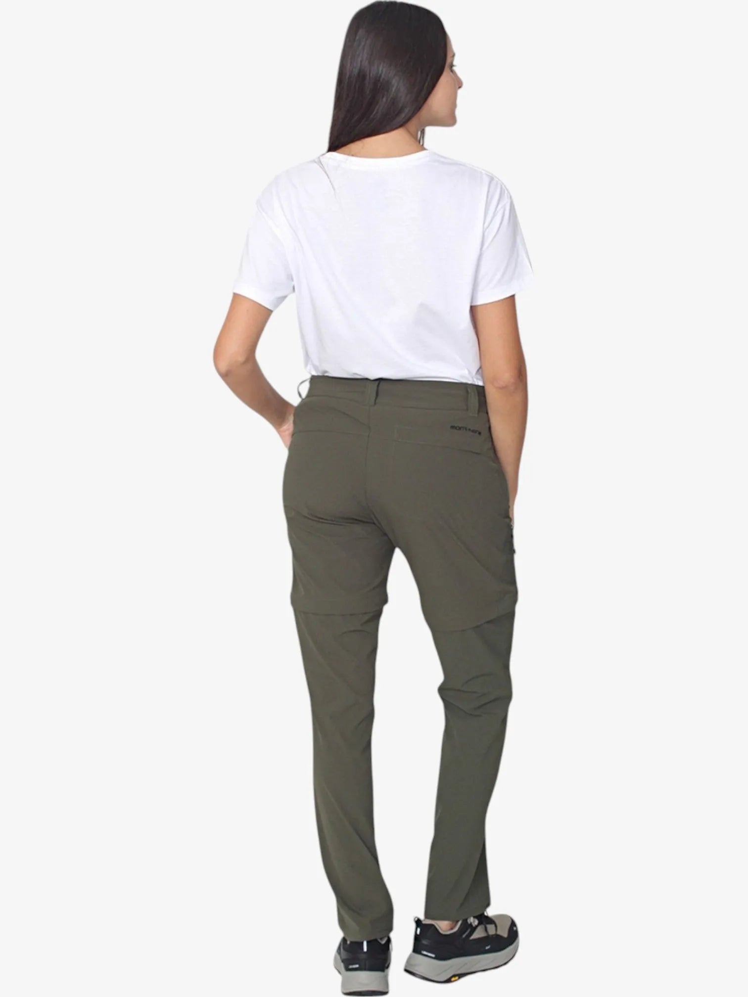 Women's Convertible Hiking Pants Jamaica Trekking Military Green - Lightweight Quick-Dry for Outdoor Adventures, Camping & Travel