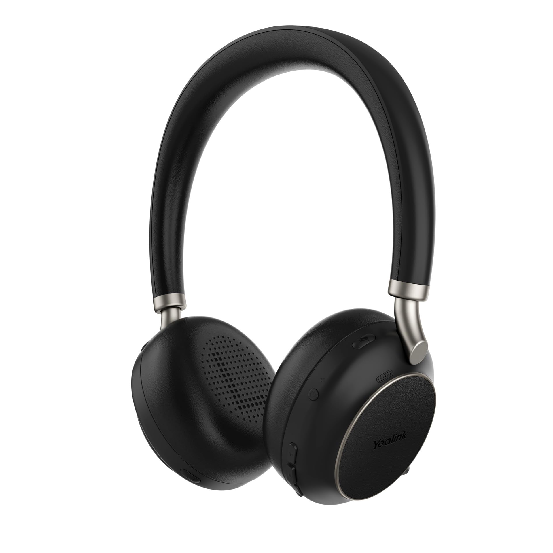 Yealink BH76 Microsoft Teams Certified USB-A Bluetooth Headset with Charging Stand - Noise Cancelling Wireless Headphones for Office, Remote Work & Video Conferencing (Black)