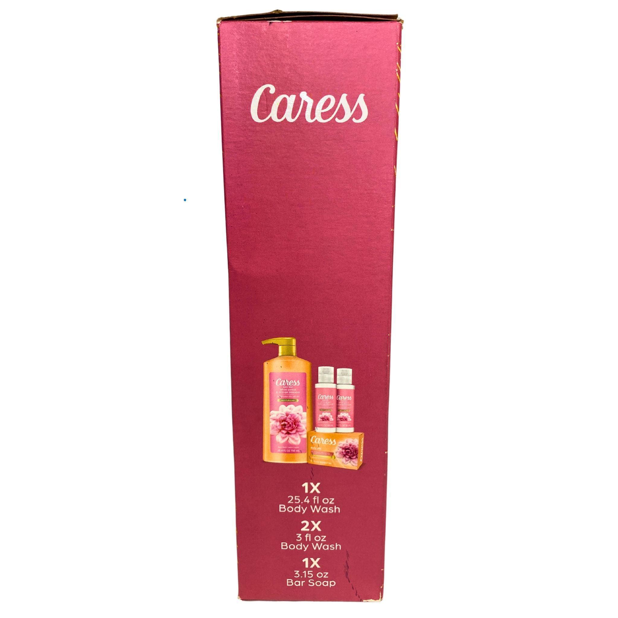 Caress Silky Soft Gift Set - Body Wash & Bar Soap (45 Pcs) for Women - Moisturizing & Luxurious Bath & Shower Essentials - Perfect for Gifts, Spa Days & Self-Care Routines