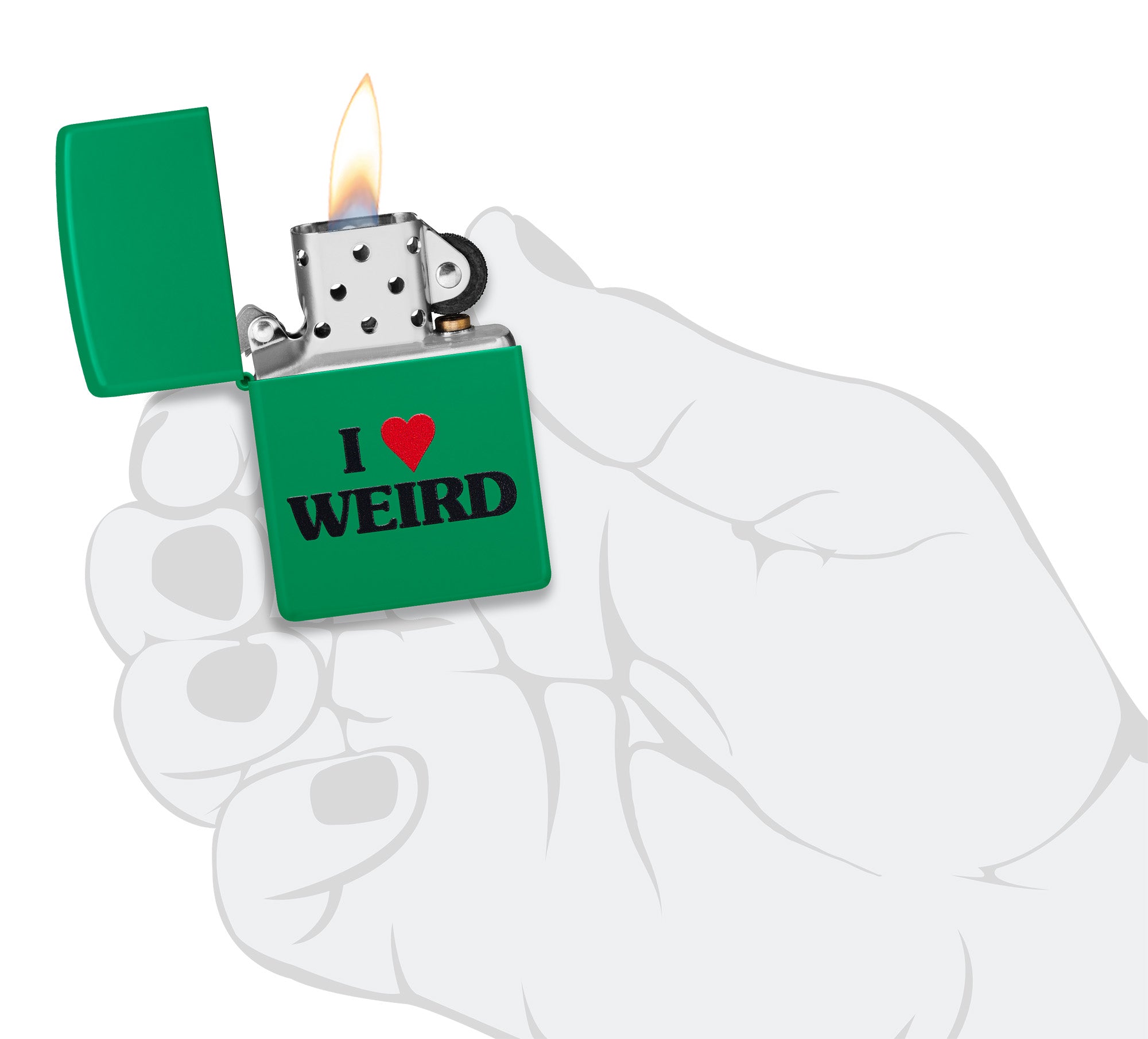 Love is Weird Novelty Lighter Set - Unique Funny Lighters for Gifts, Parties & Everyday Use - Perfect for Camping, BBQs, Candles & Home Decor