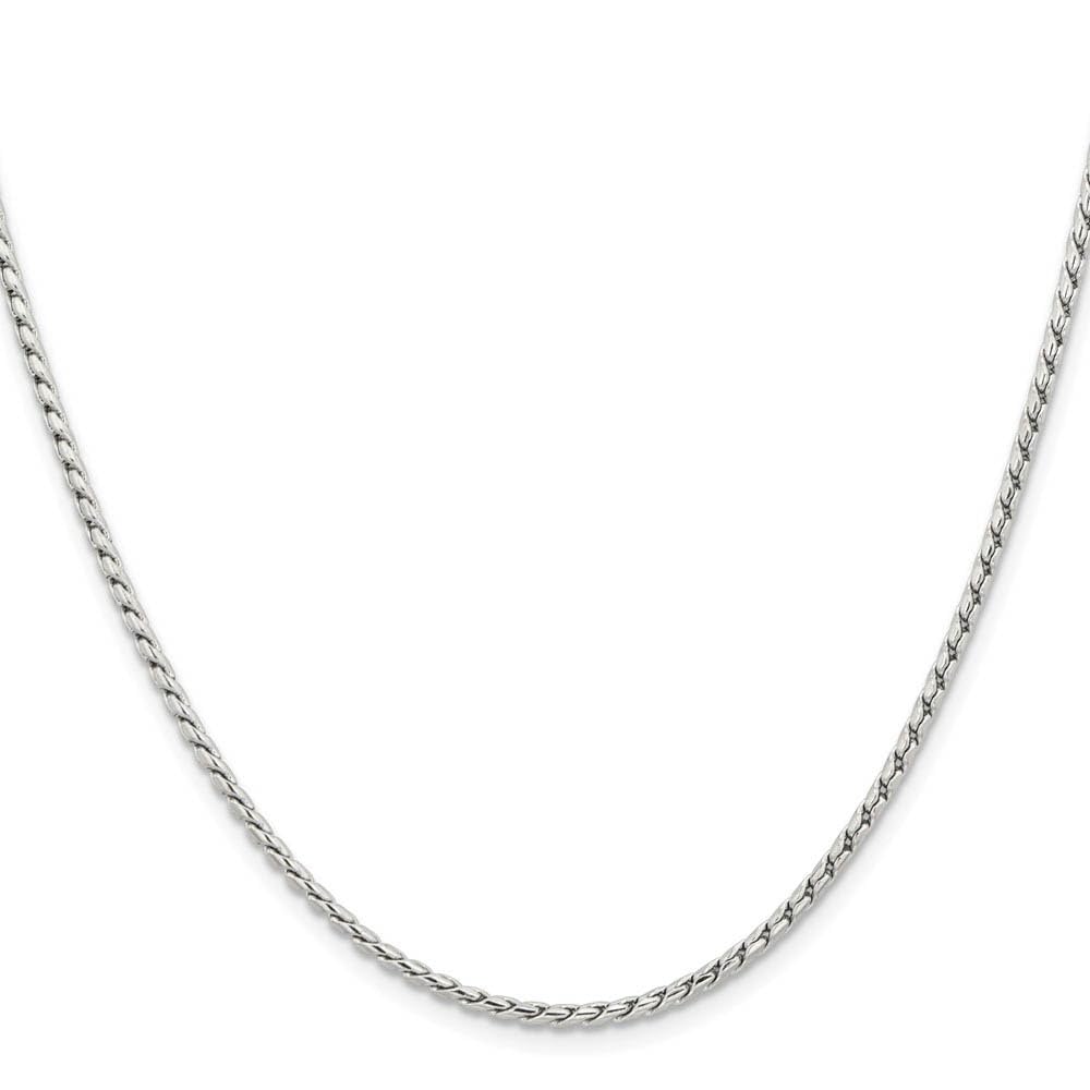 2.5mm Stainless Steel Spiga Chain Necklace - Black Bow for Women's Fashion