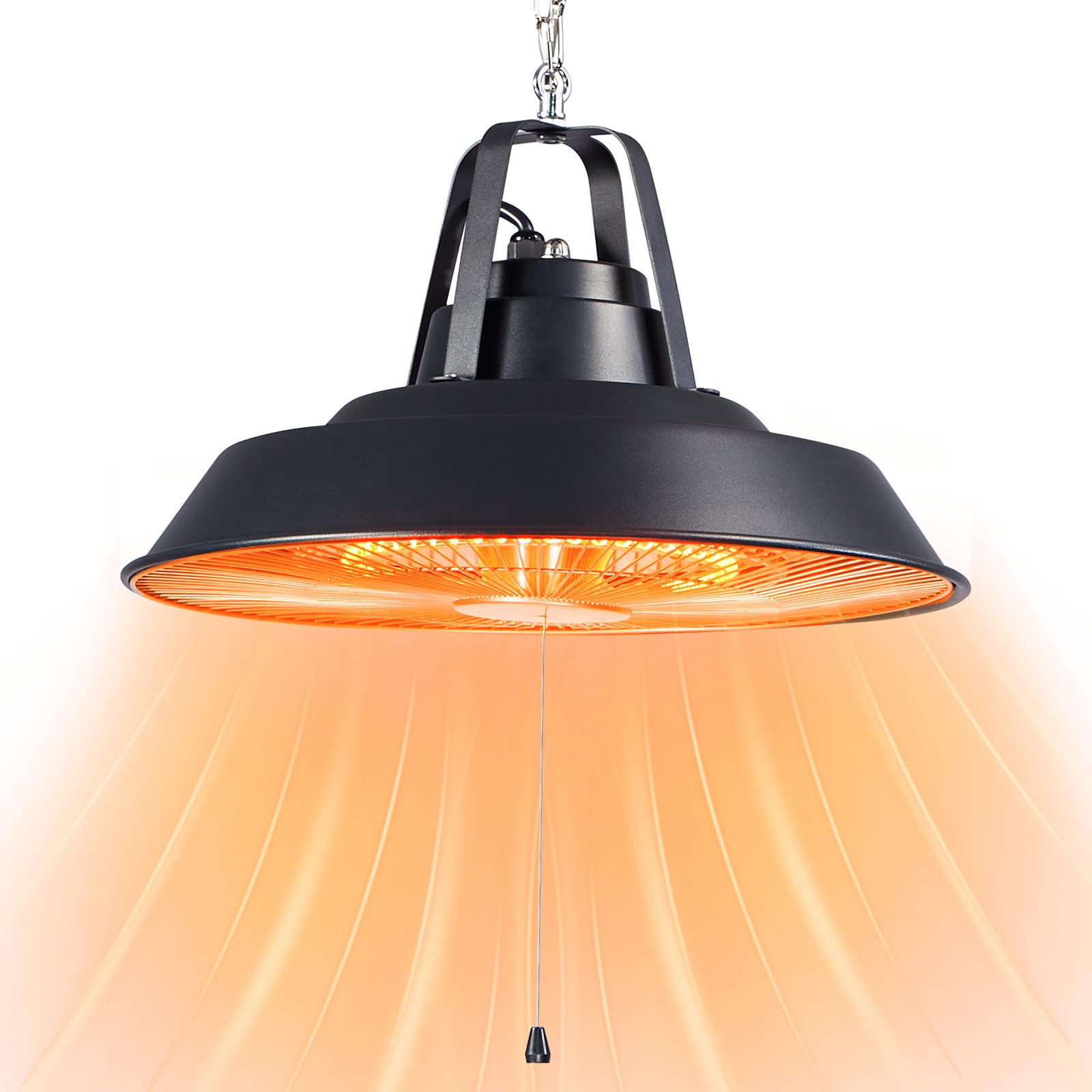 1500W Electric Outdoor Patio Heater - Ceiling Mounted Carbon Infrared Heater with 600W/900W/1500W Adjustable Settings, IP34 Waterproof for Garage, Gazebo, Deck & Shop - Perfect for Patio Dining, Outdoor Gatherings & Winter Workspaces