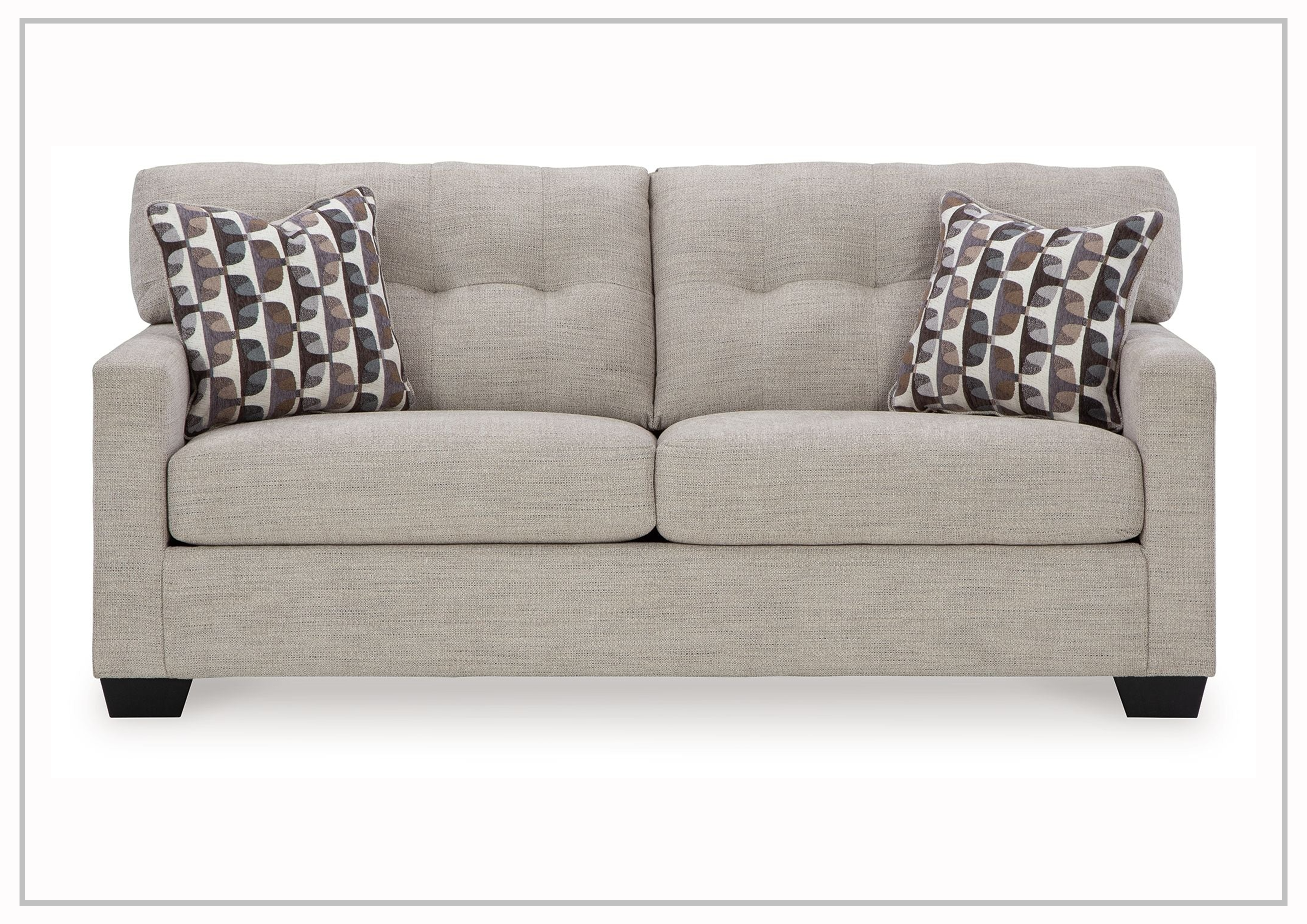 Gio Italia Marston Fabric Sofa - Light & Dark Color Options | Modern Living Room Furniture for Home & Office Comfort