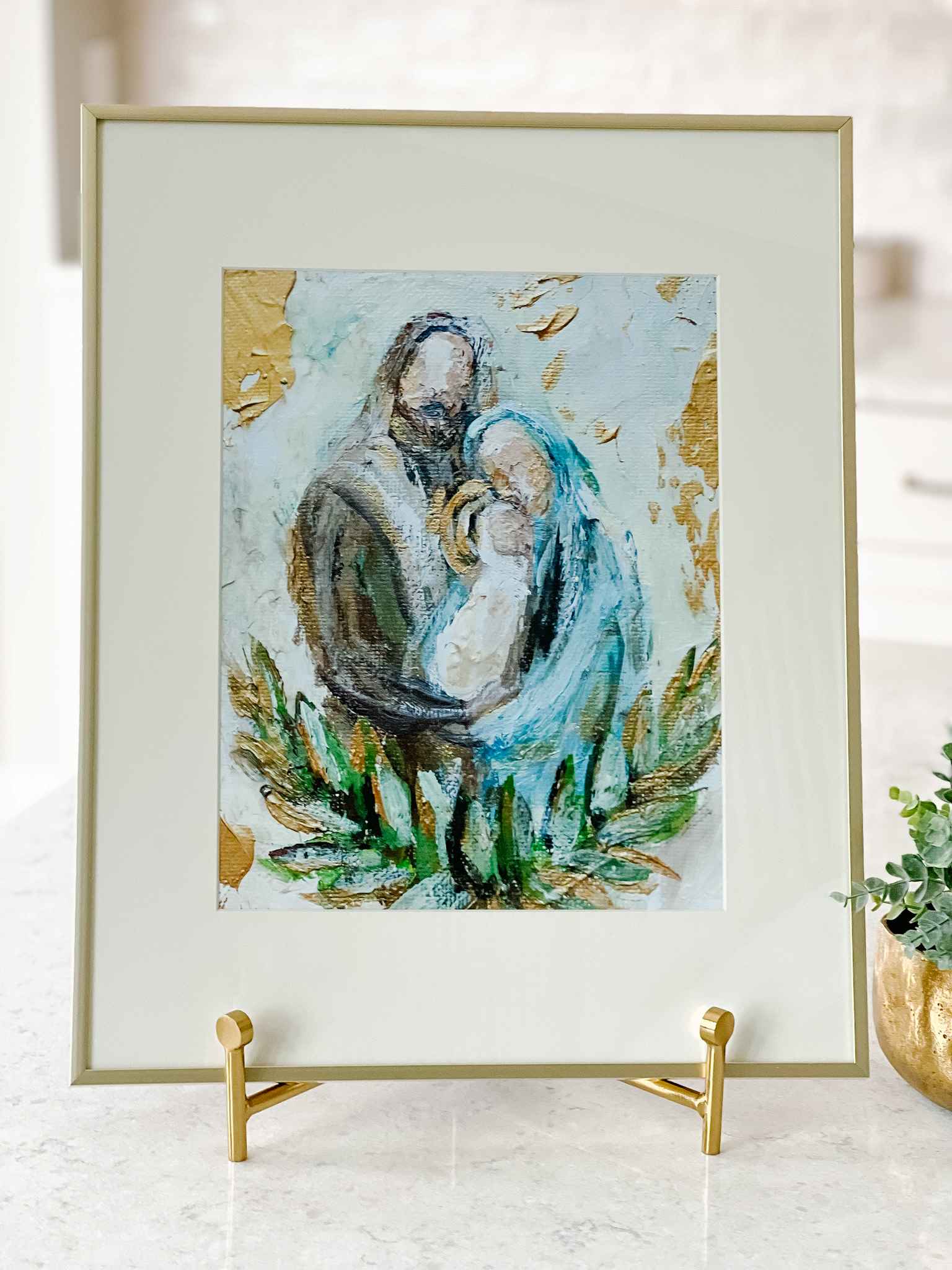 Holy Family Print - Religious Wall Art for Home Decor - Perfect for Living Room, Bedroom & Church