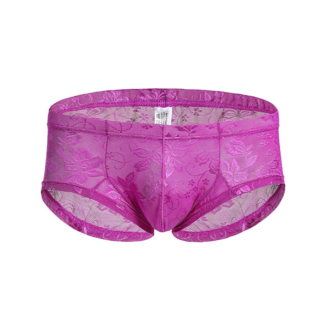 Sexy Lace Men's Underwear Briefs - Comfortable Strap Design for Everyday Wear & Intimate Moments - 3-Pack