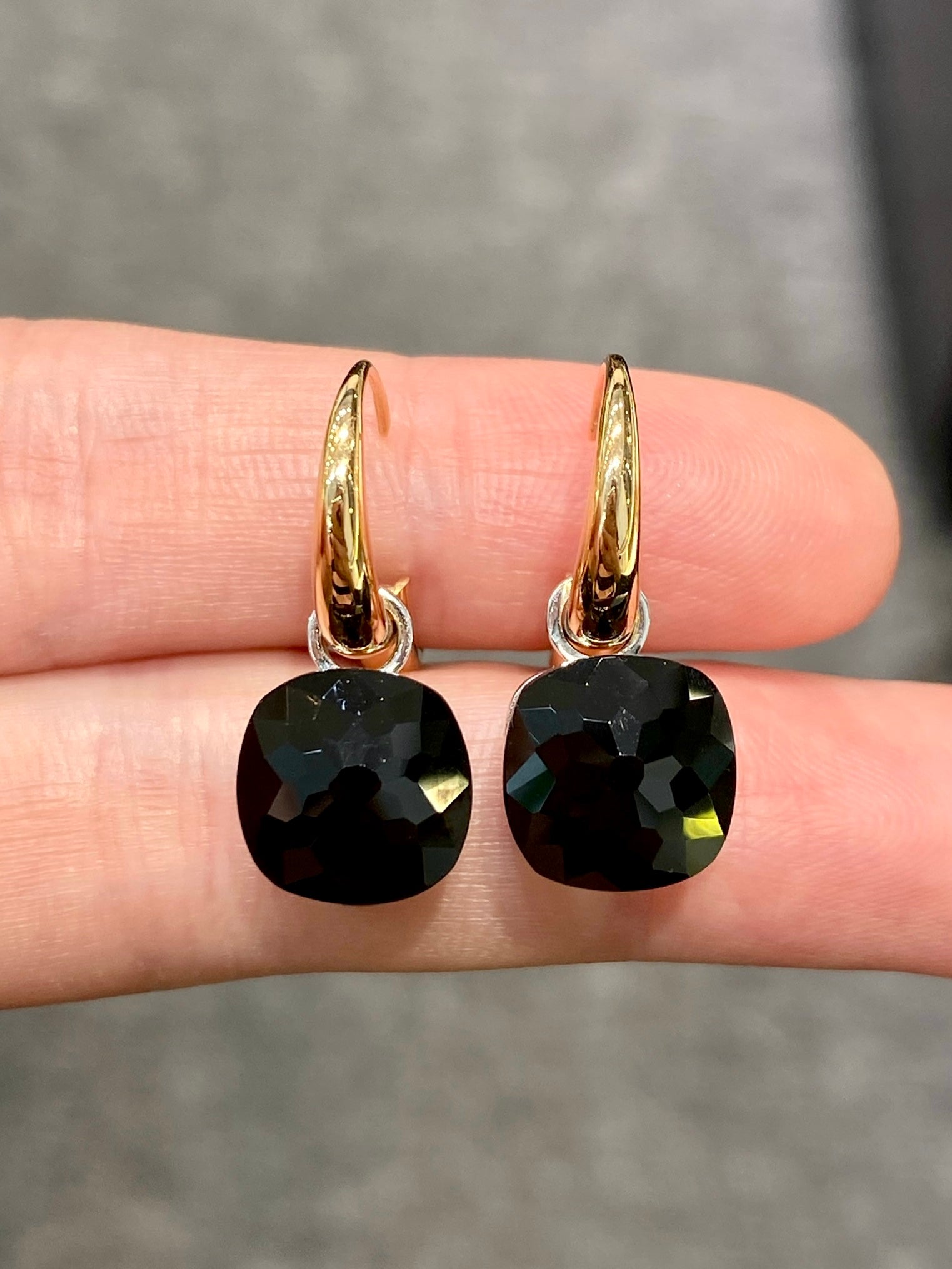 Natural Black Onyx 15.4 Carat Sterling Silver Earrings for Women - Elegant Dangle Drop Jewelry for Party, Wedding & Evening Wear
