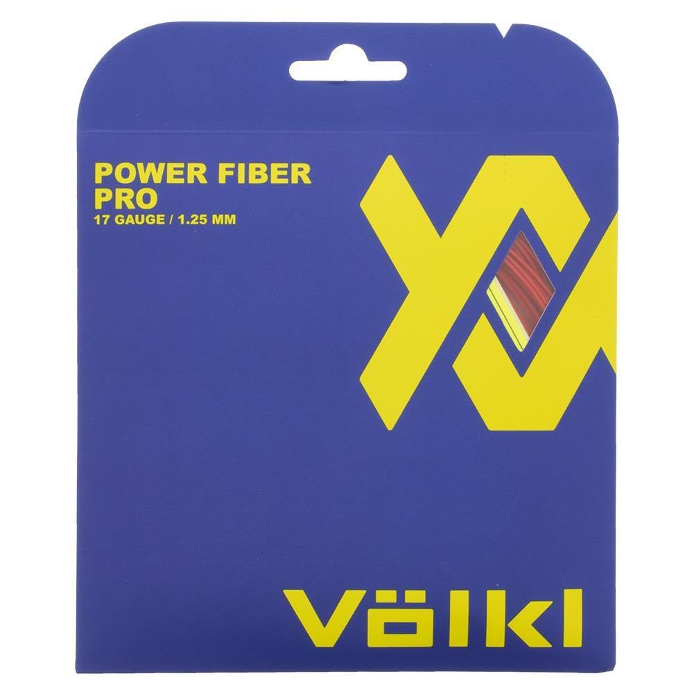 Volkl Power Fiber Pro Tennis Racket String - Durable Multifilament for Enhanced Feel & Control | Perfect for Competitive Play & Recreational Tennis