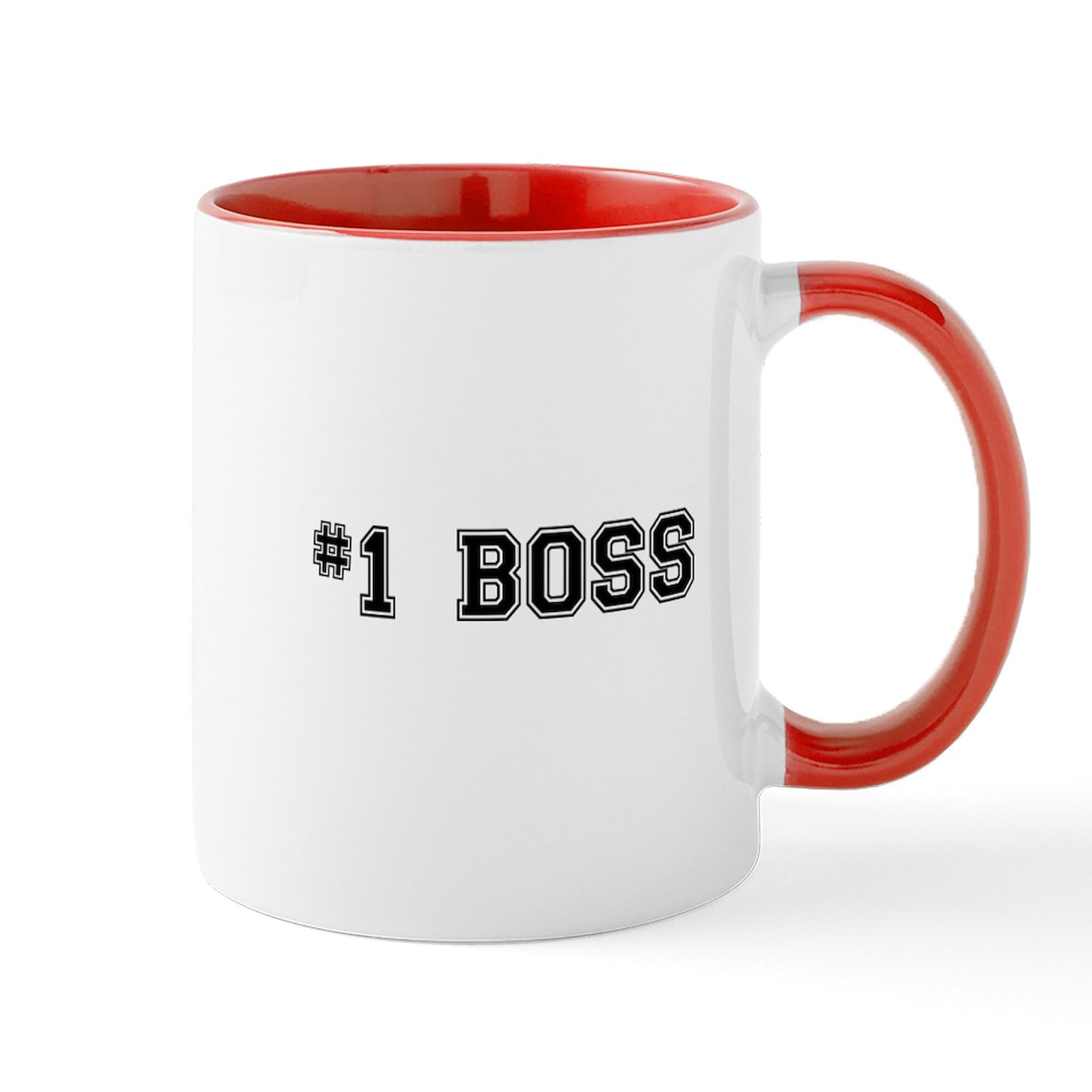 #1 Boss Ceramic Coffee Mug 11 oz (325 ml) - Perfect for Office Gifts, Employee Appreciation & Motivational Coffee Breaks