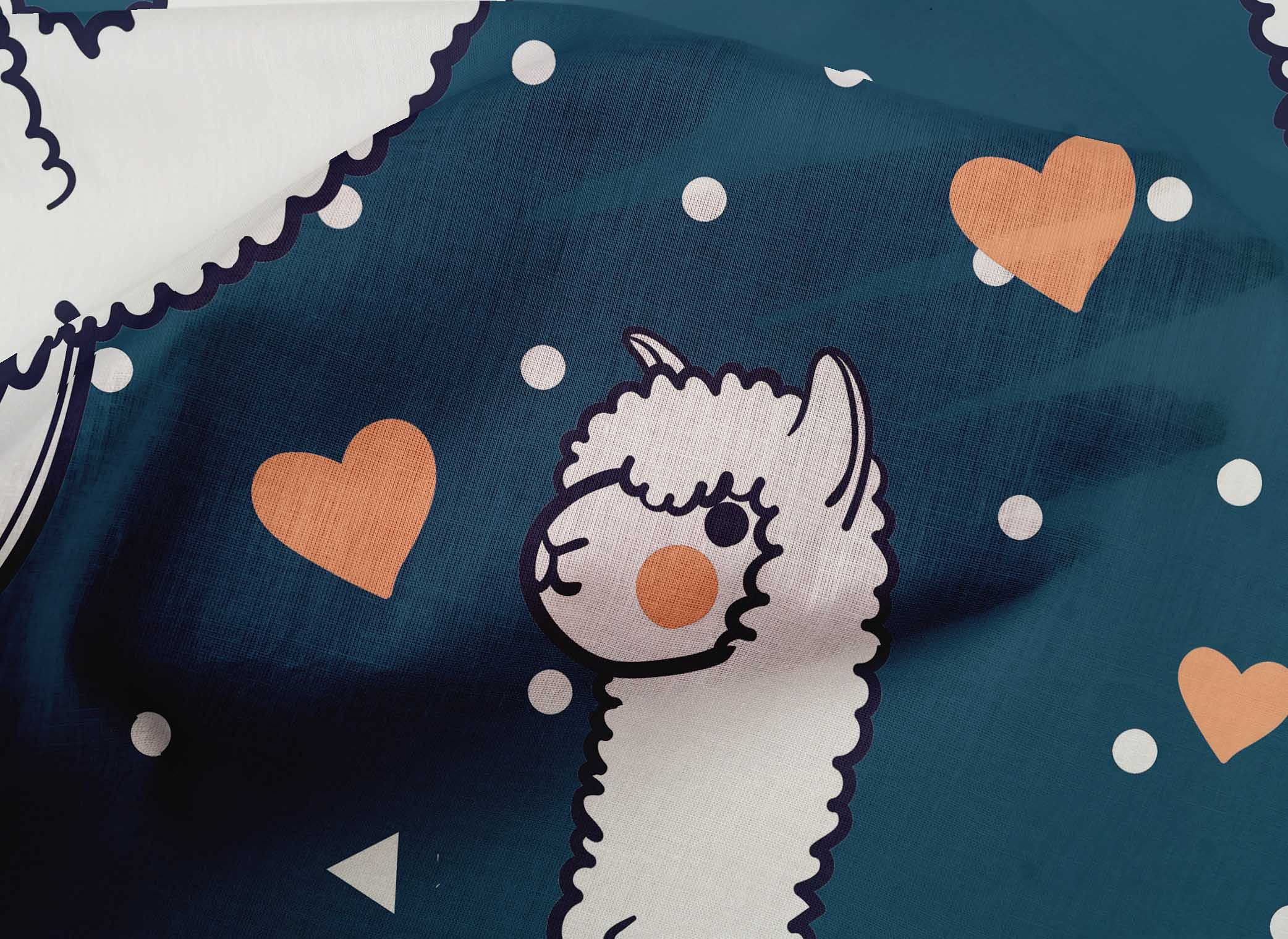 Premium 100% Cotton Cambric Blue Fabric - 56 Inch Wide for Quilting, Sewing & Nursery Decor | Soft Sheep Print Fabric by The Yard - Perfect for Baby Blankets, Curtains & DIY Craft Projects