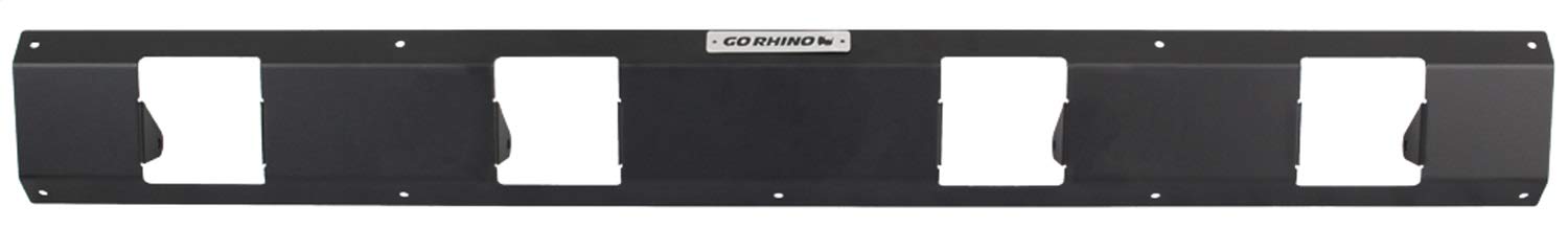 Go Rhino 5943002T SRM100 Textured Black Rear Light Plate - Holds 4x 3
