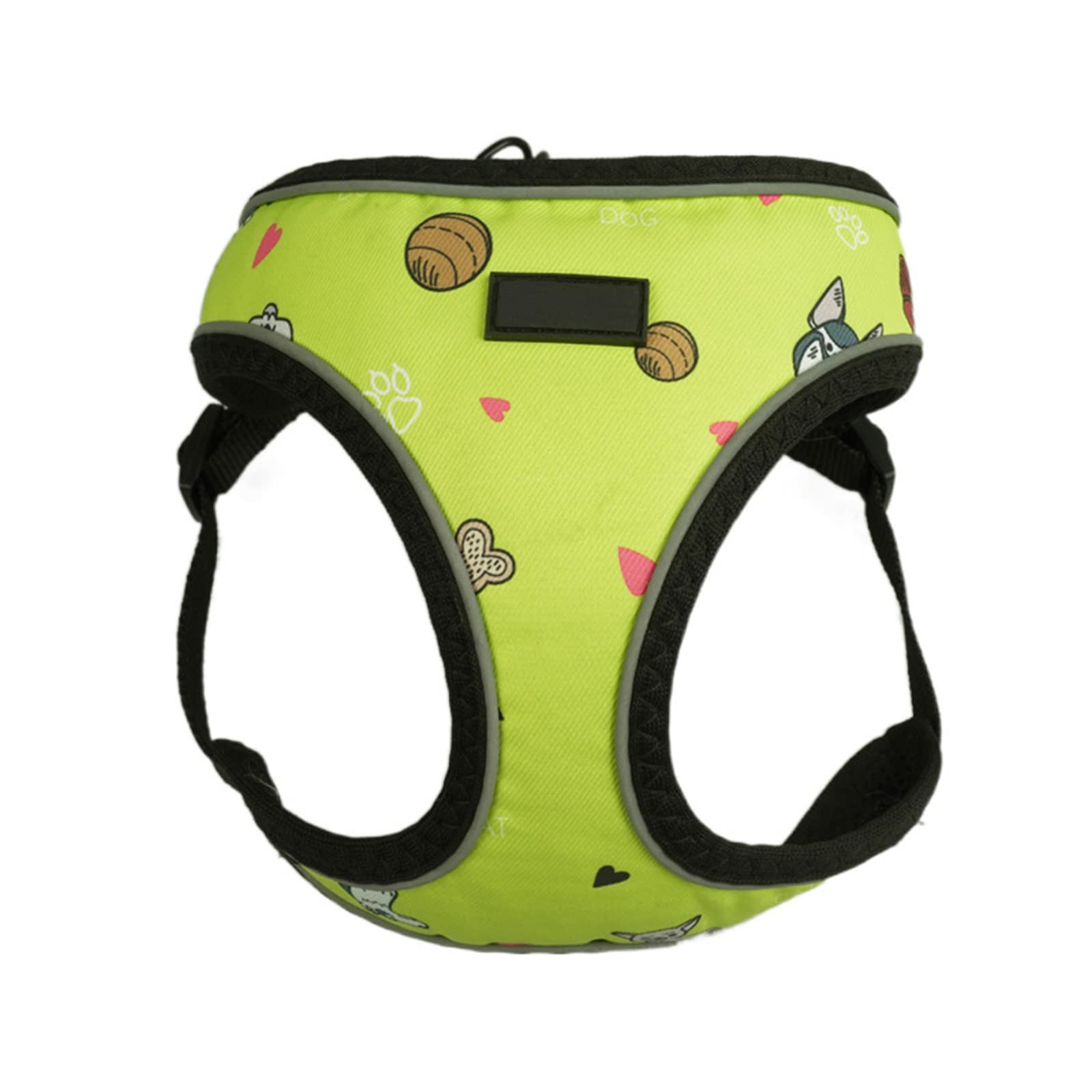 TASH Reflective Dog Harness for Medium & Large Dogs - Adjustable Pet Vest with Leash for Safe Walking, Travel & Outdoor Adventures - Holiday Green - 100g - Perfect for Night Walks, Hiking & Training