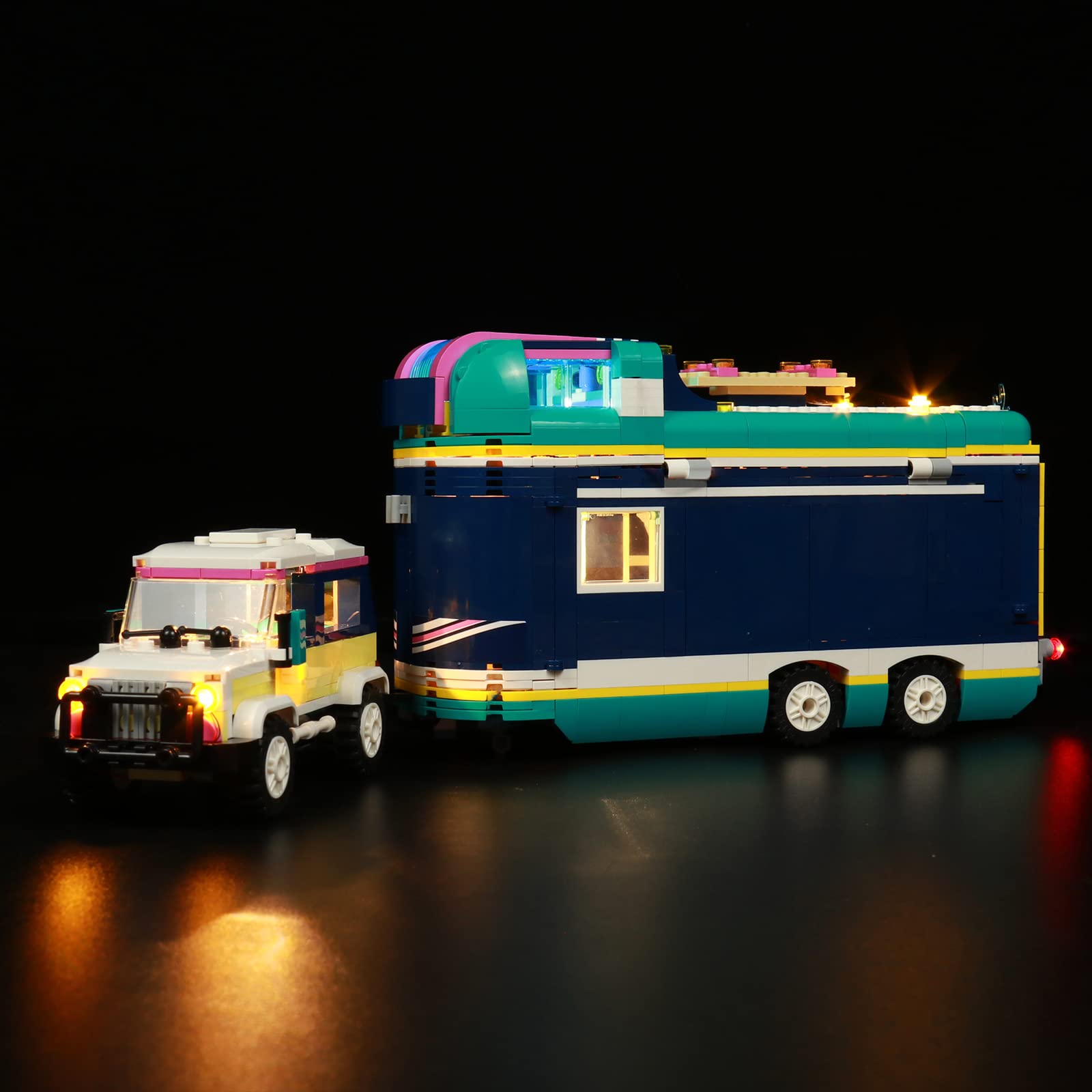 LMTIC Lighting Kit for Lego Horse Show Trailer 41722 - LED Light Set Compatible with Lego 41722 Building Blocks (Lego Sets Not Included) - Perfect for Nighttime Display & Model Showcase