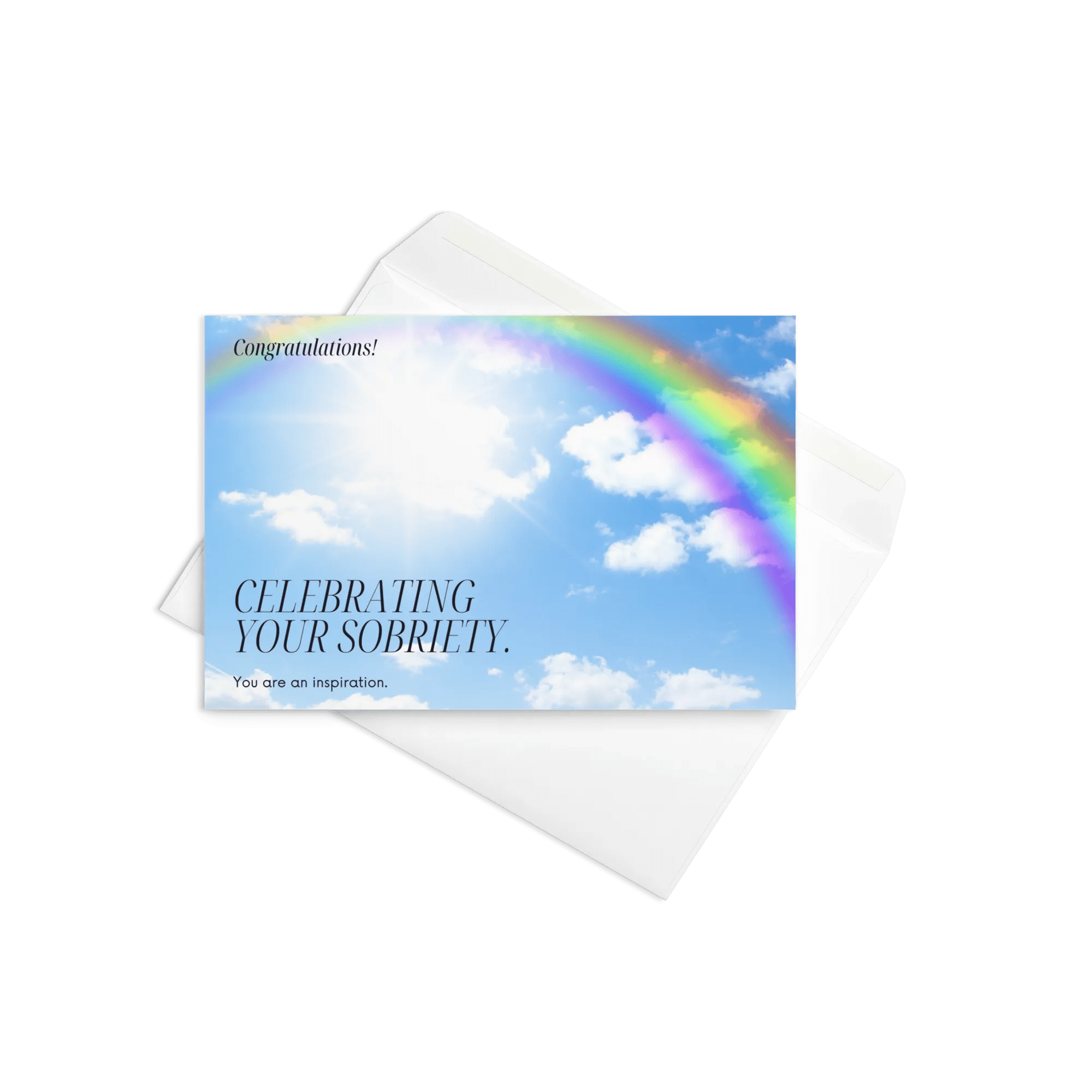 I Am So Proud Of You Sobriety Card - Inspirational Recovery Greeting Card for AA Meetings, 12-Step Programs & Celebrating Milestones - Perfect for Sober Anniversaries & Addiction Recovery Support