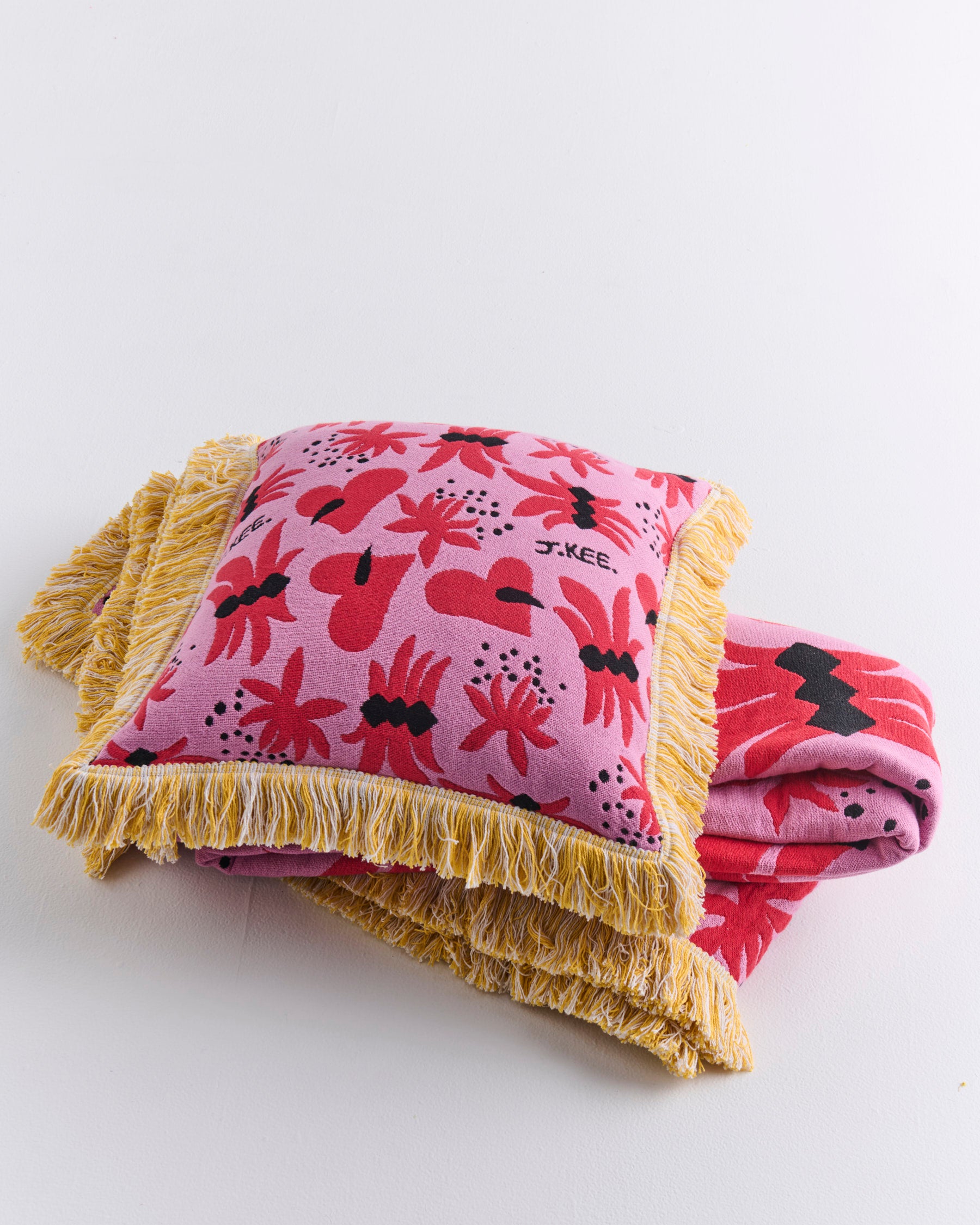 Kip&Co x Jenny Kee Our Sunburnt Country Woven Throw Pillow Cover | Australian-Inspired Bohemian Home Decor | Perfect for Sofa, Bed & Outdoor Lounge