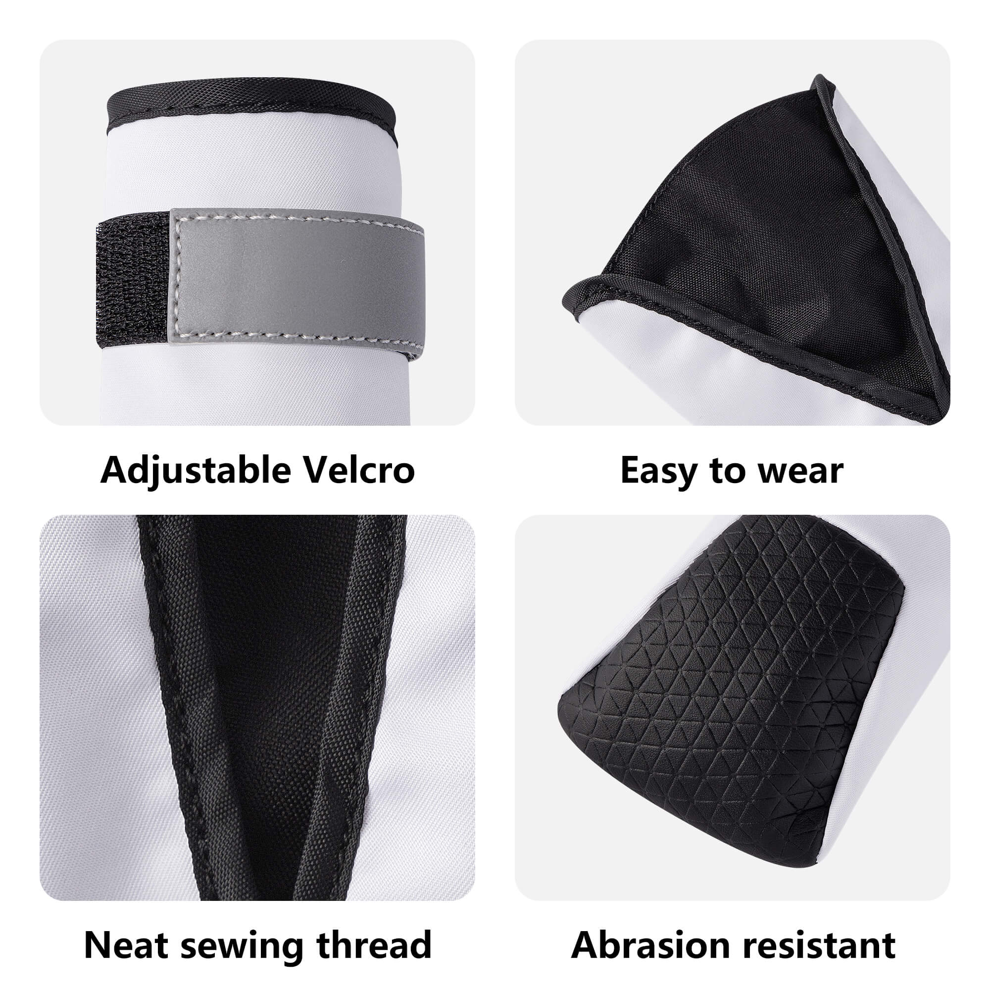 Non-Slip Dog Boot Socks for Small & Large Dogs - Anti-Slip Pet Socks for Hardwood Floors & Outdoor Use - Perfect for Winter, Elderly & Injured Dogs