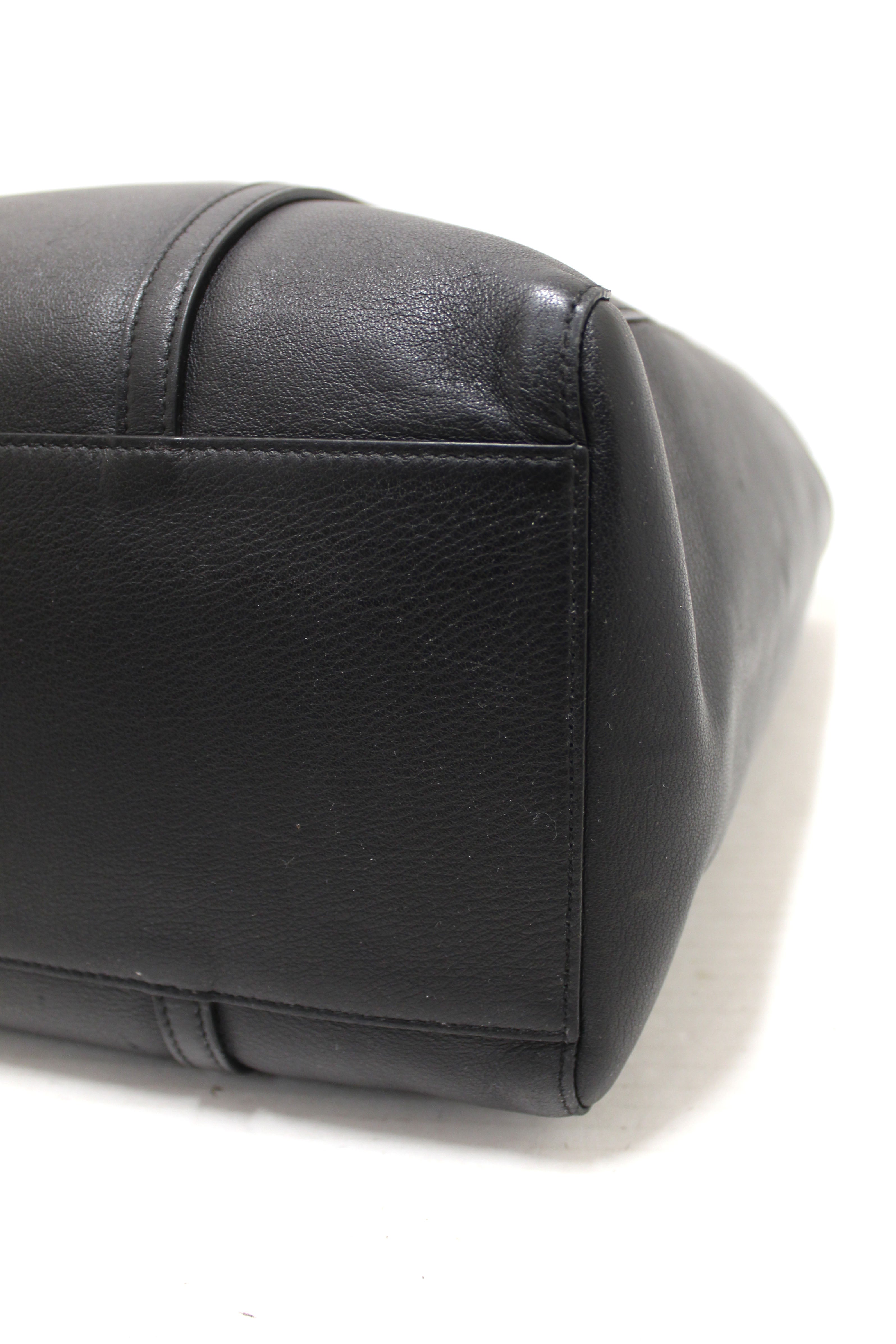 Balenciaga Black Calfskin Leather Everyday Small Tote Bag for Women - Stylish Designer Handbag for Work, Travel & Daily Use