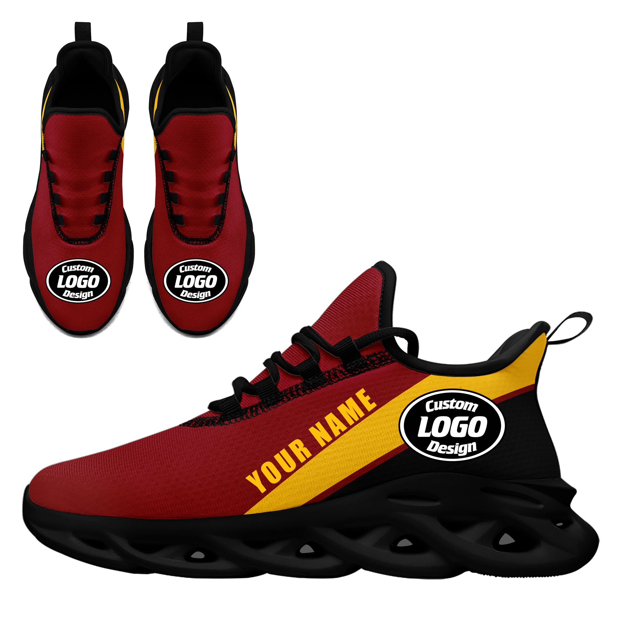 Custom MaxSoul Personalized Sneakers - Breathable Lightweight Running Shoes for Men & Women | Perfect for Gym, Jogging, and Casual Wear