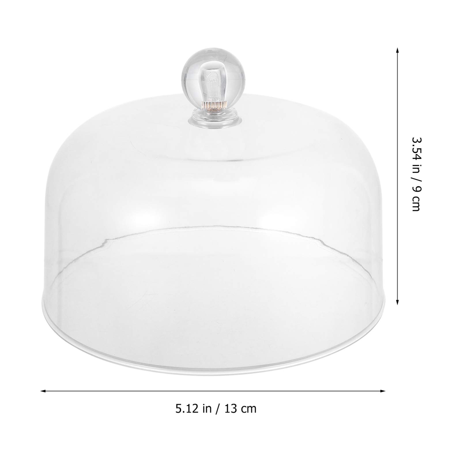 Plastic Cake Dome Cover - Round Transparent Cake Stand Protector for Dessert Display, Food Serving Tray & Pedestal Showcase | Perfect for Bakeries, Parties & Kitchen Storage