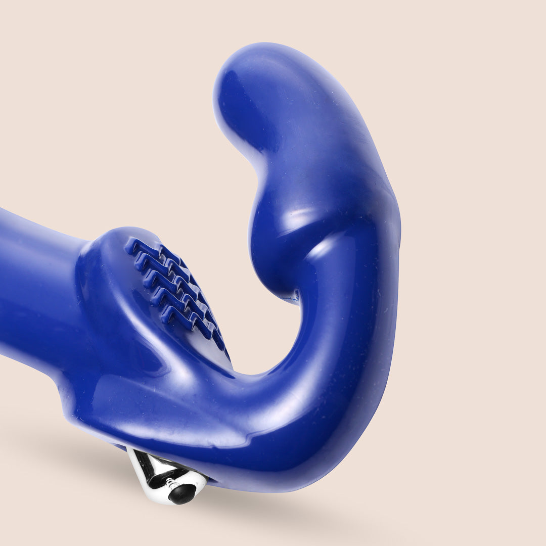 Revolver II Strapless Strap-On Dildo - Powerful Vibrating G-Spot Stimulator for Couples & Solo Play | Waterproof & Body-Safe Silicone | Perfect for Lesbian, Pegging & Intimate Bonding