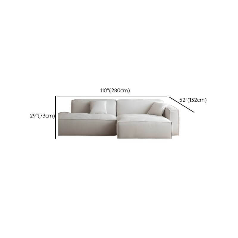 L-Shaped Sectional Sofa with Chaise Lounge - Light Gray 3-Piece Set, Right-Hand Facing, Removable Slipcover - Perfect for Living Room, Family Room & Small Spaces