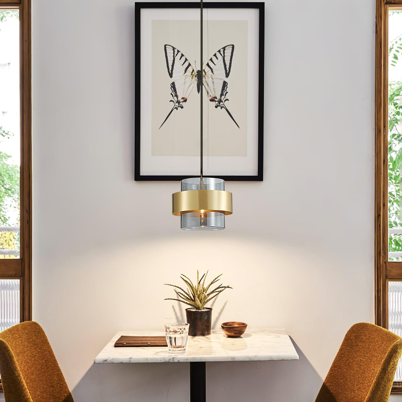 Modern Cylinder Down Pendant Lamp - Sleek Hanging Light Fixture for Kitchen Island, Dining Room & Bedroom Lighting - Energy Efficient LED Compatible
