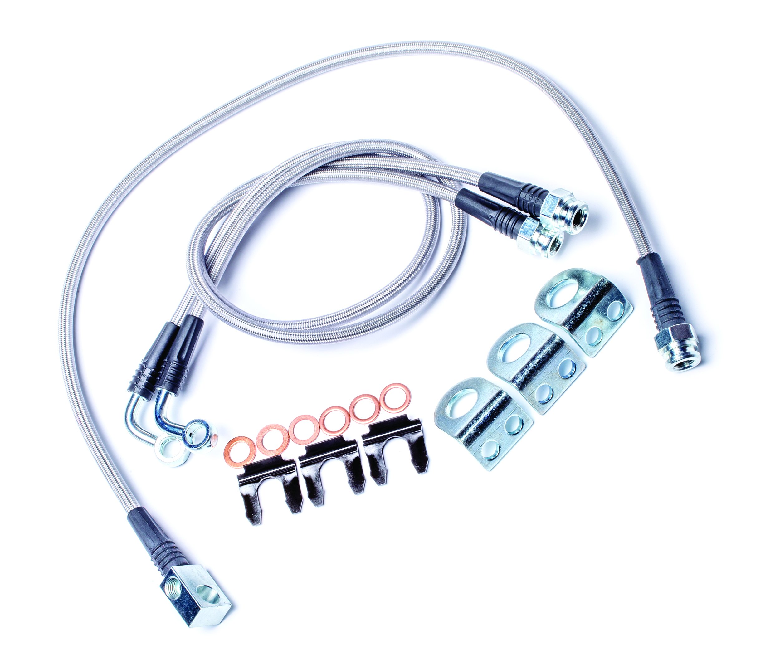 Teraflex 4350400 Brake Line Kit for Jeep Wrangler JK & TJ - High Performance Stainless Steel Brake Lines for Off-Road & Daily Driving