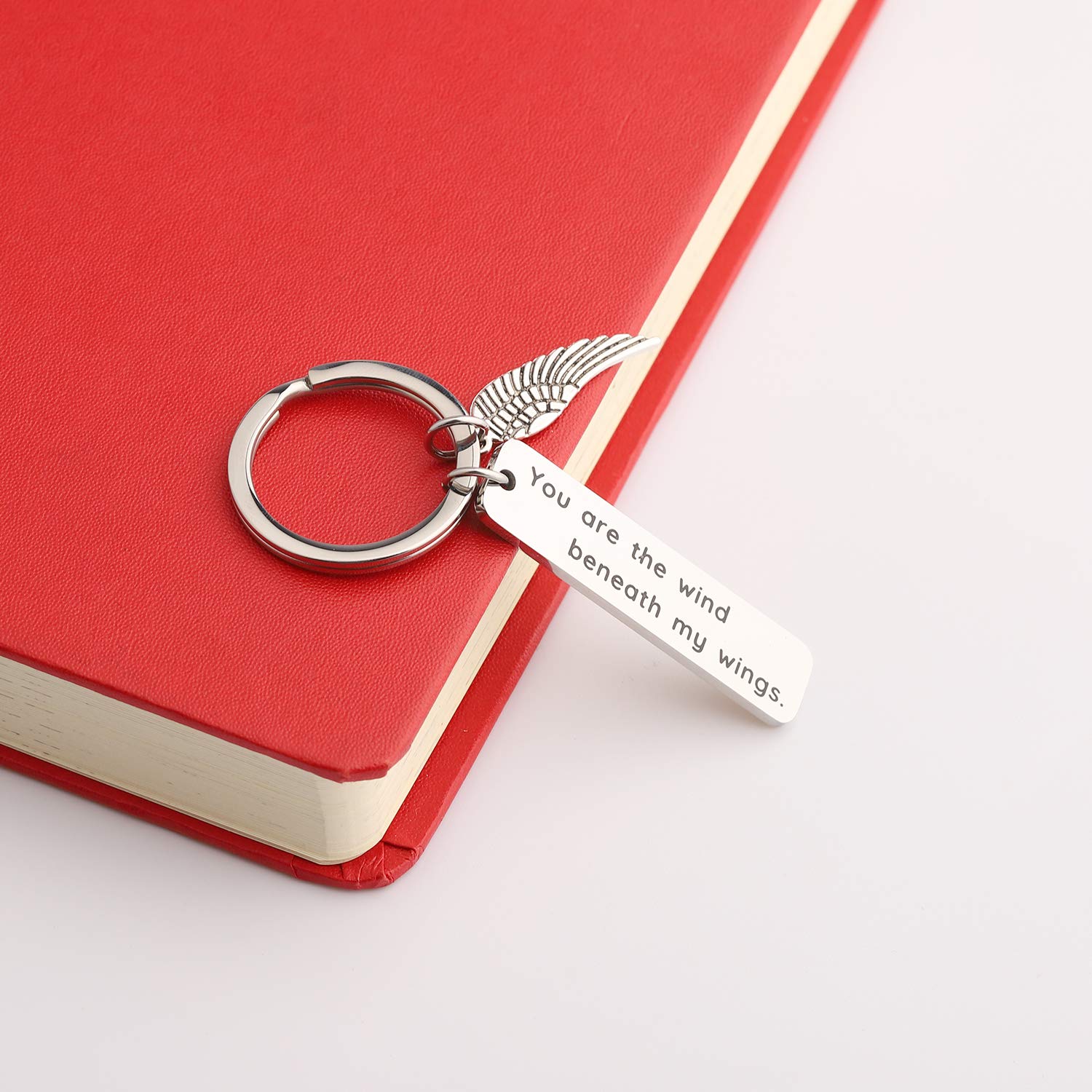 PLITI Graduation Thank You Gifts - 'You Are the Wind Beneath My Wings' Inspirational Keychain for Teachers, Students & Achievers - Perfect Graduation Gift, Teacher Appreciation Present & Motivational Keepsake
