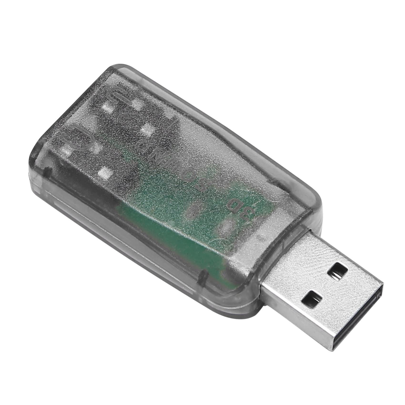 thereabouts USB to 3.5mm Microphone Headphone Stereo Headset Adapter with 3D Sound Card for PC - Perfect for Gaming, Streaming & Voice Chat