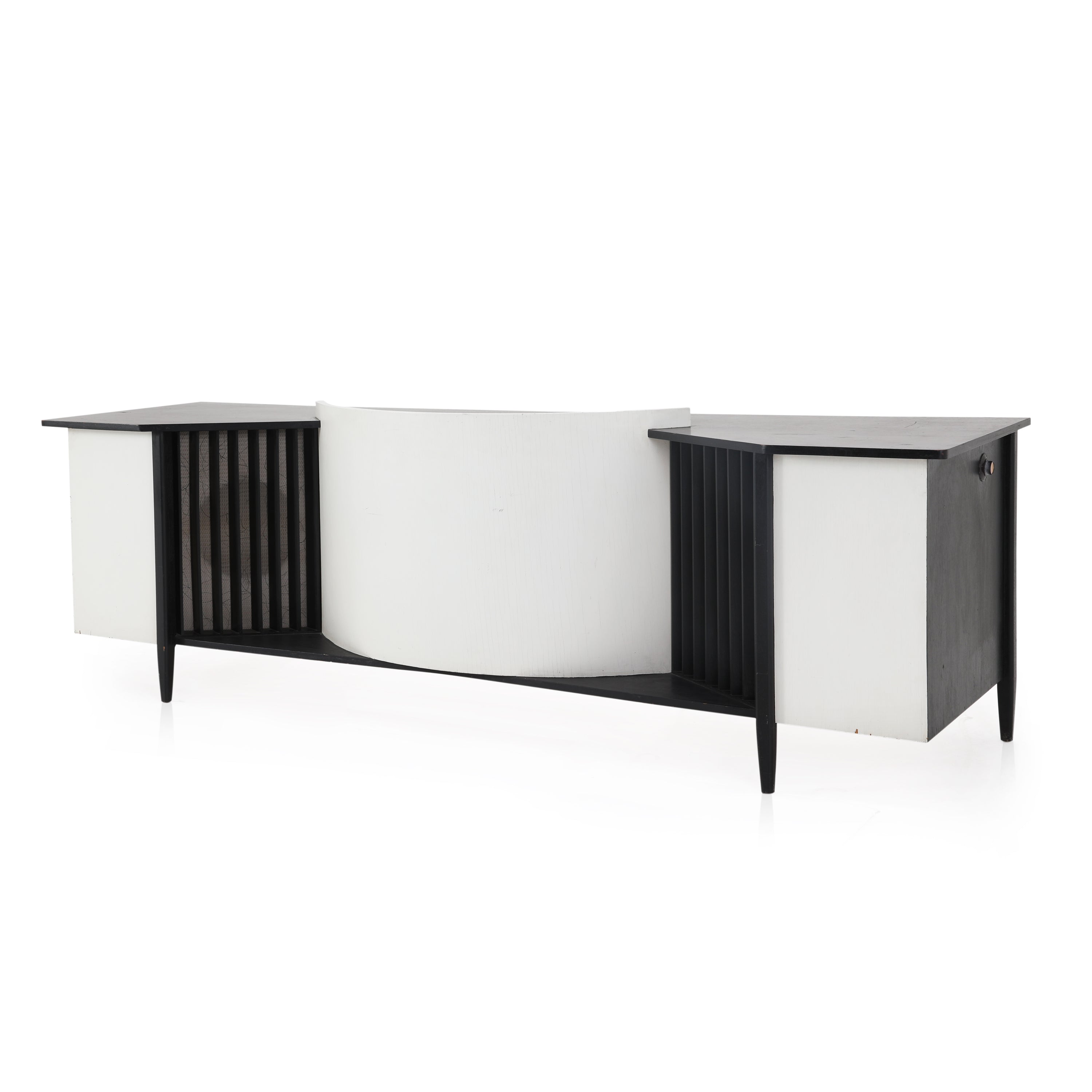 JBL High Fidelity Stereo Console - Premium Black & White Hi-Fi System for Home Theater, Gaming & Music Listening
