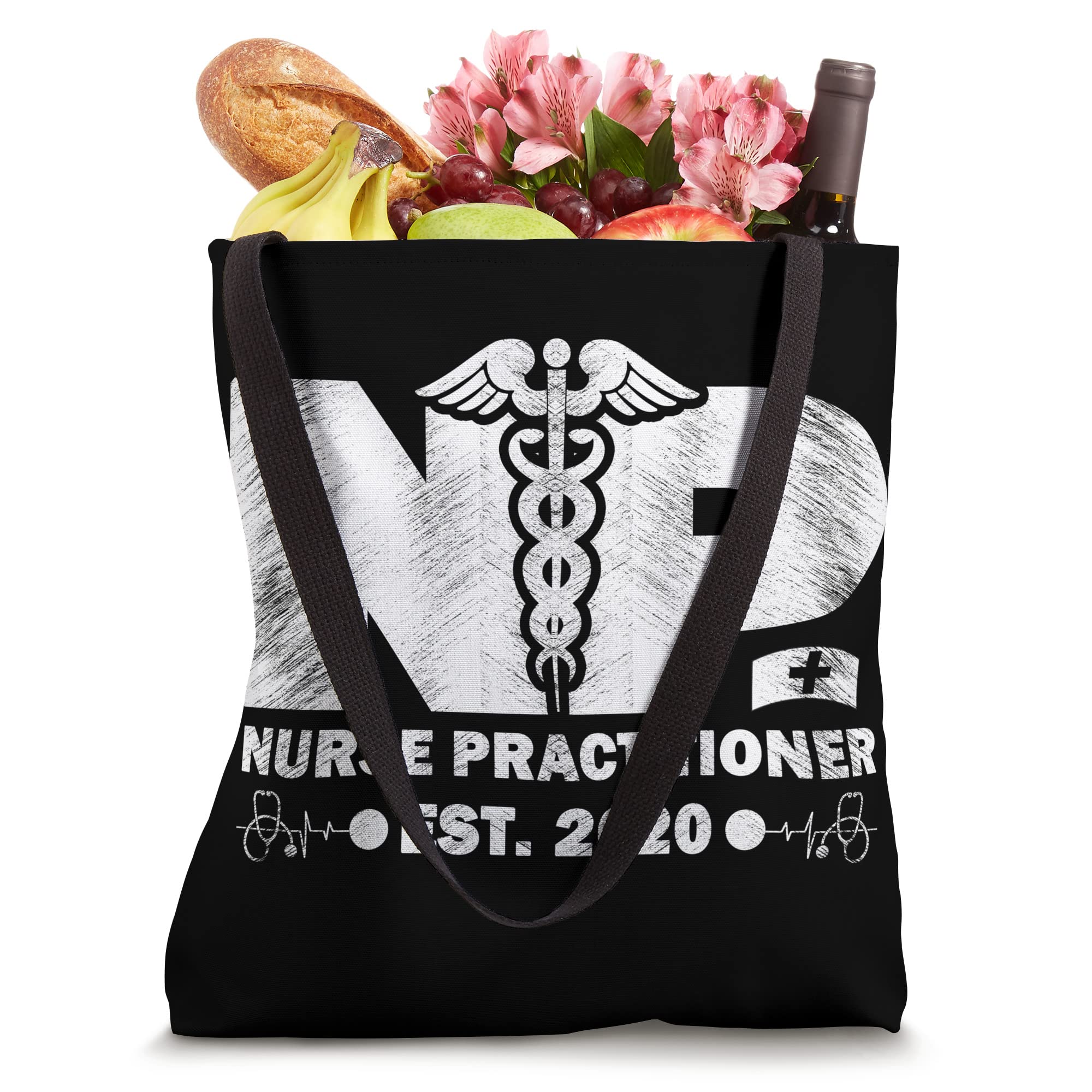 NP Graduation Tote Bag for Nurse Practitioners - Established 2020 - Perfect for Clinical Rotations, School & Work Essentials