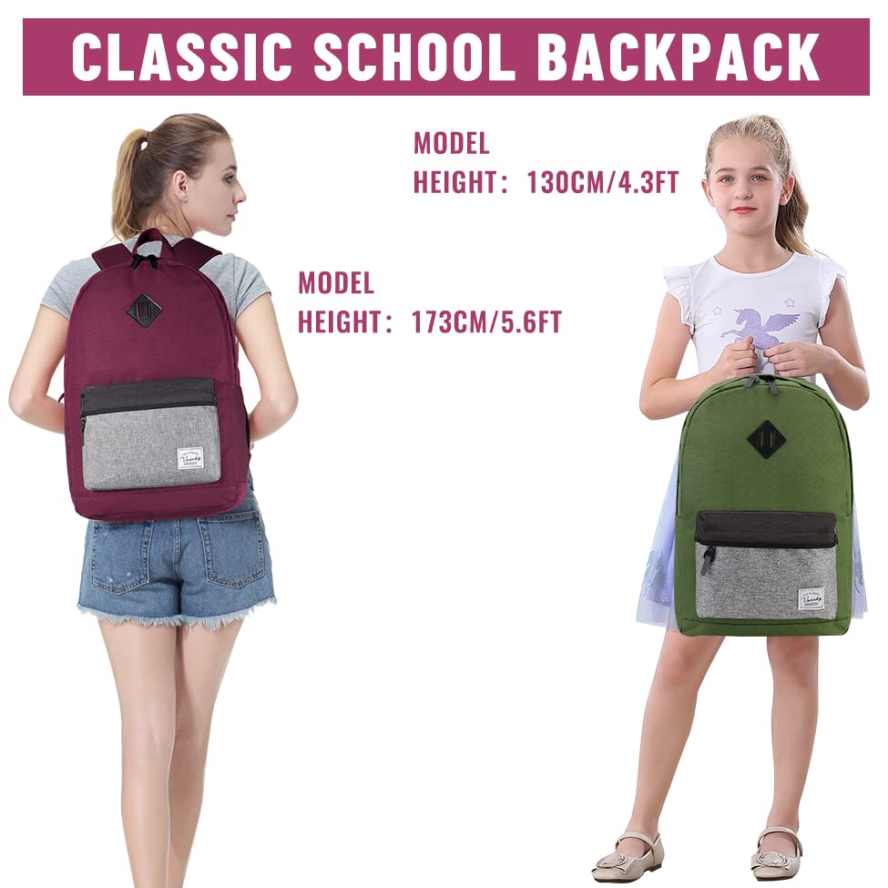 VASCHY Waterproof Backpack for Men & Women - School, Work & Travel