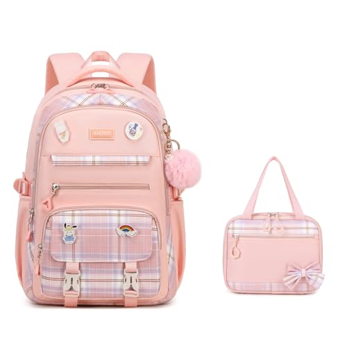 2pcs Set With Lunch Bag-purple-pink