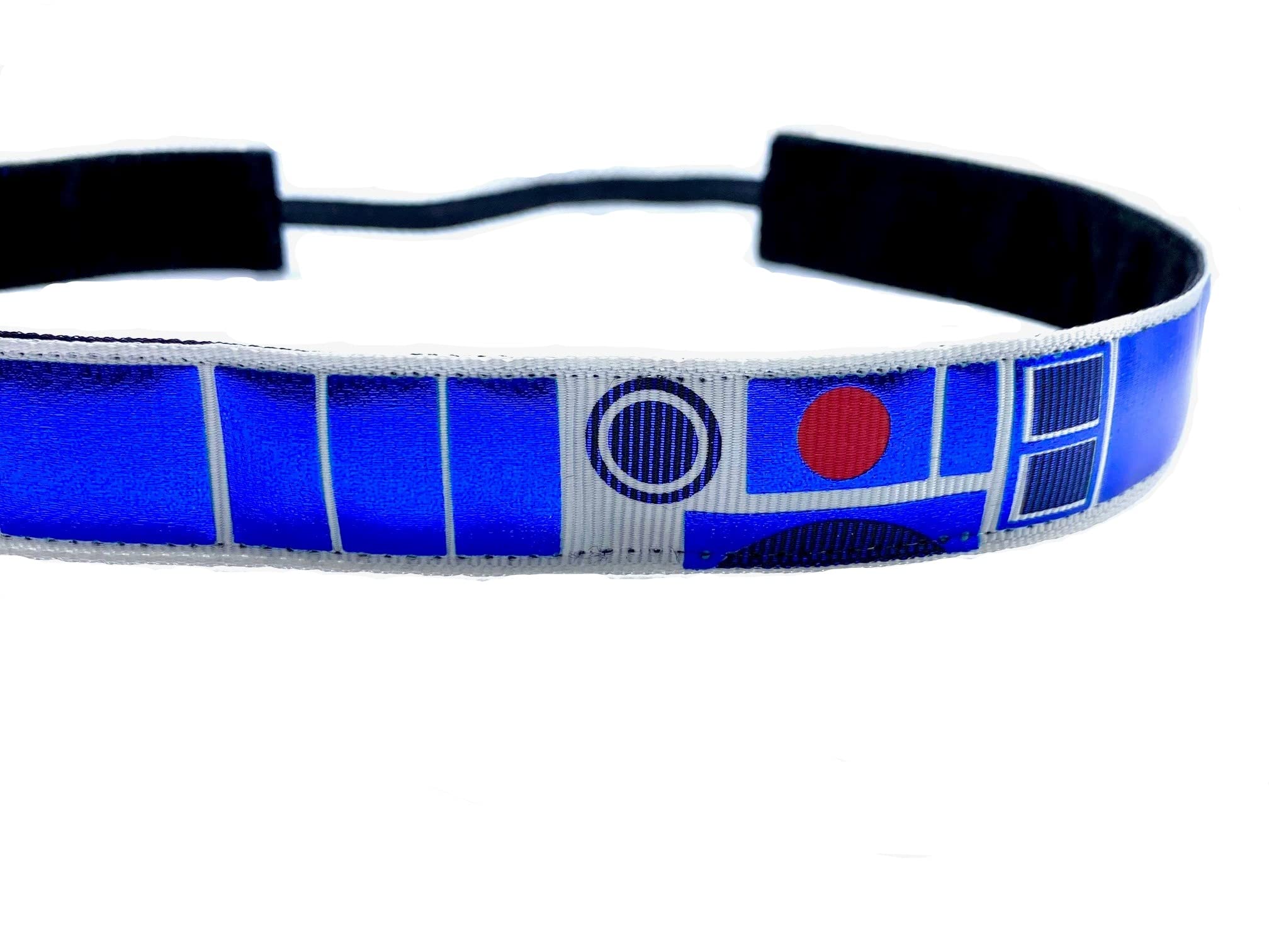 Star Wars R2D2 Headband - Non-Slip Sports Headband for Running & Workouts - Handmade in USA - Perfect for Cosplay, Gifts & Star Wars Fans
