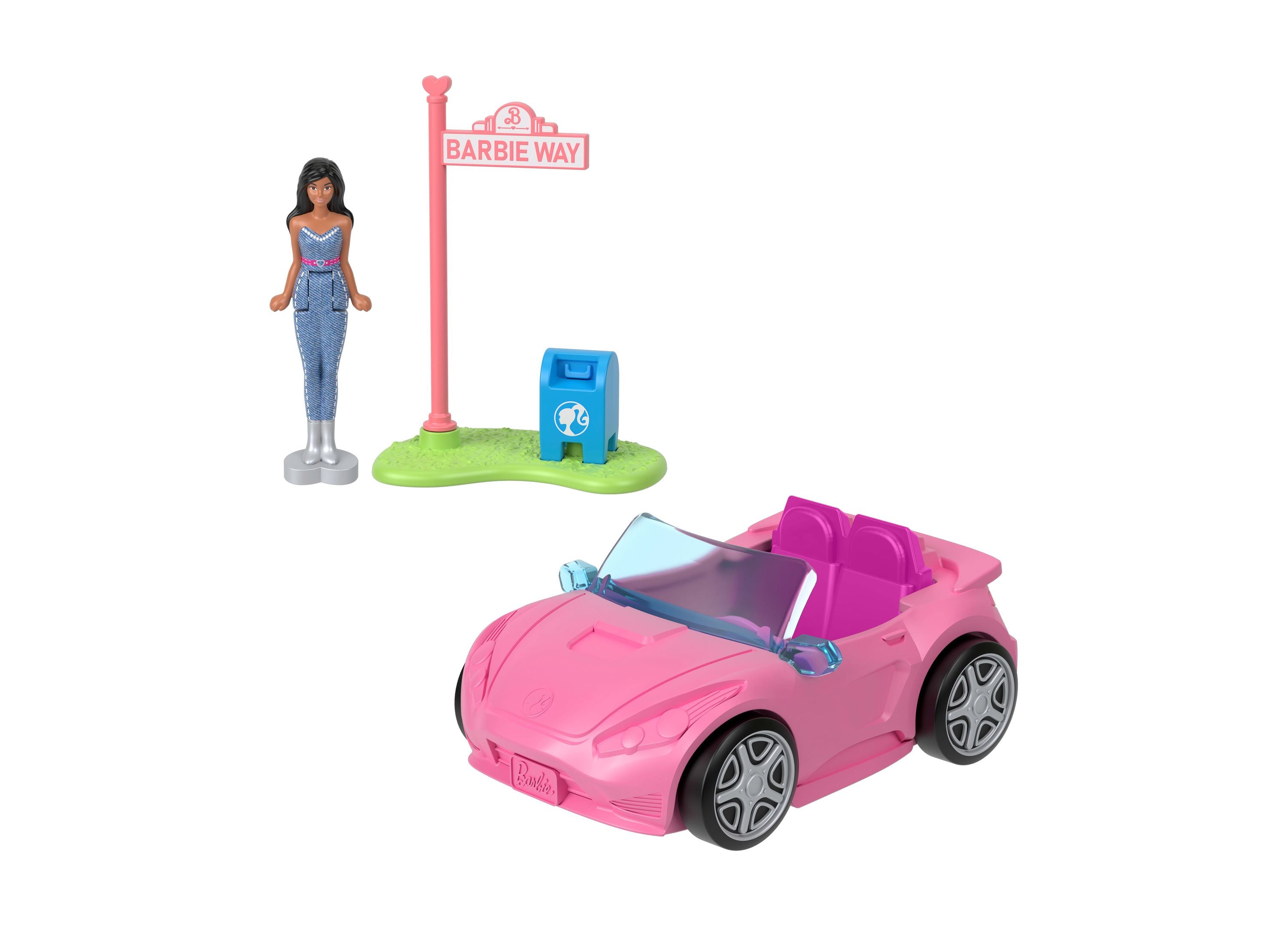 Barbie Mini BarbieLand 4-Pack Doll Vehicle Set with Car, Scooter & More - Perfect for Kids' Pretend Play & Collectible Display