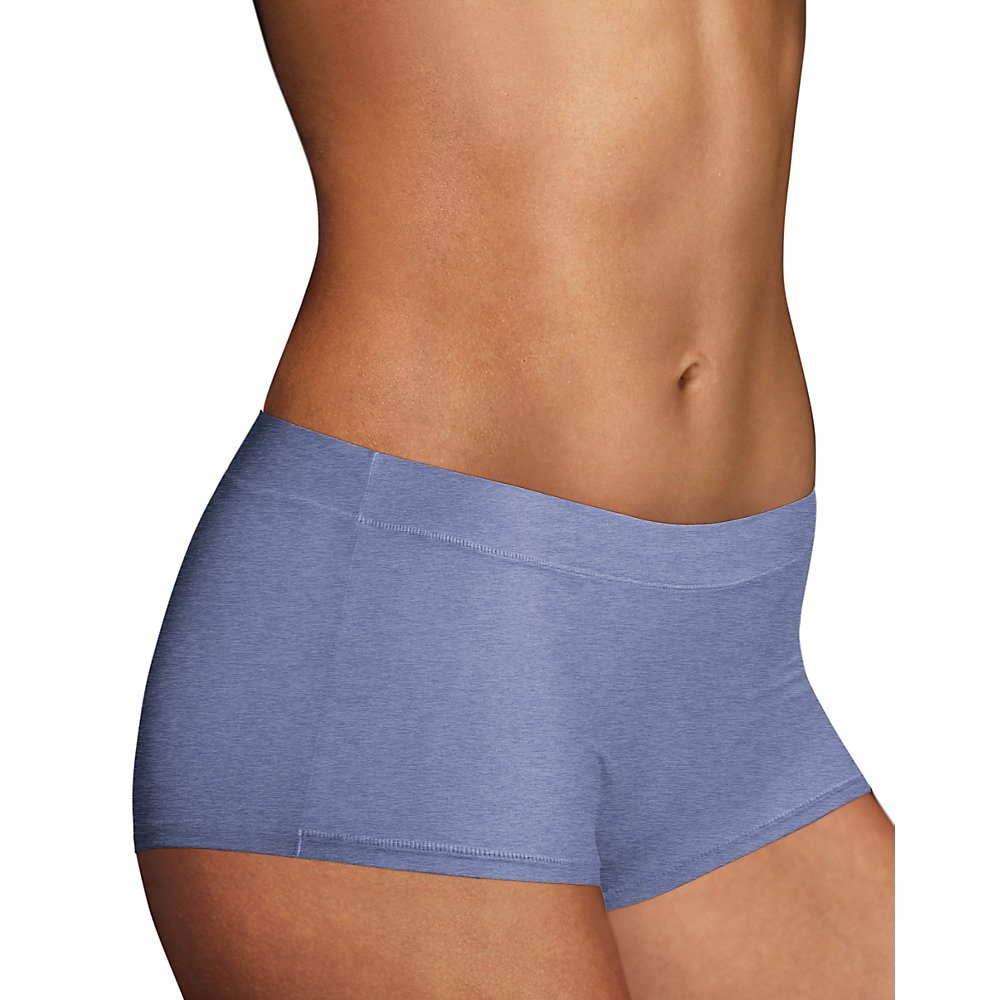 Maidenform Women's Microfiber Boyshort Underwear - Soft & Comfortable Cotton Underwear for Everyday Wear, Yoga, and Lounge