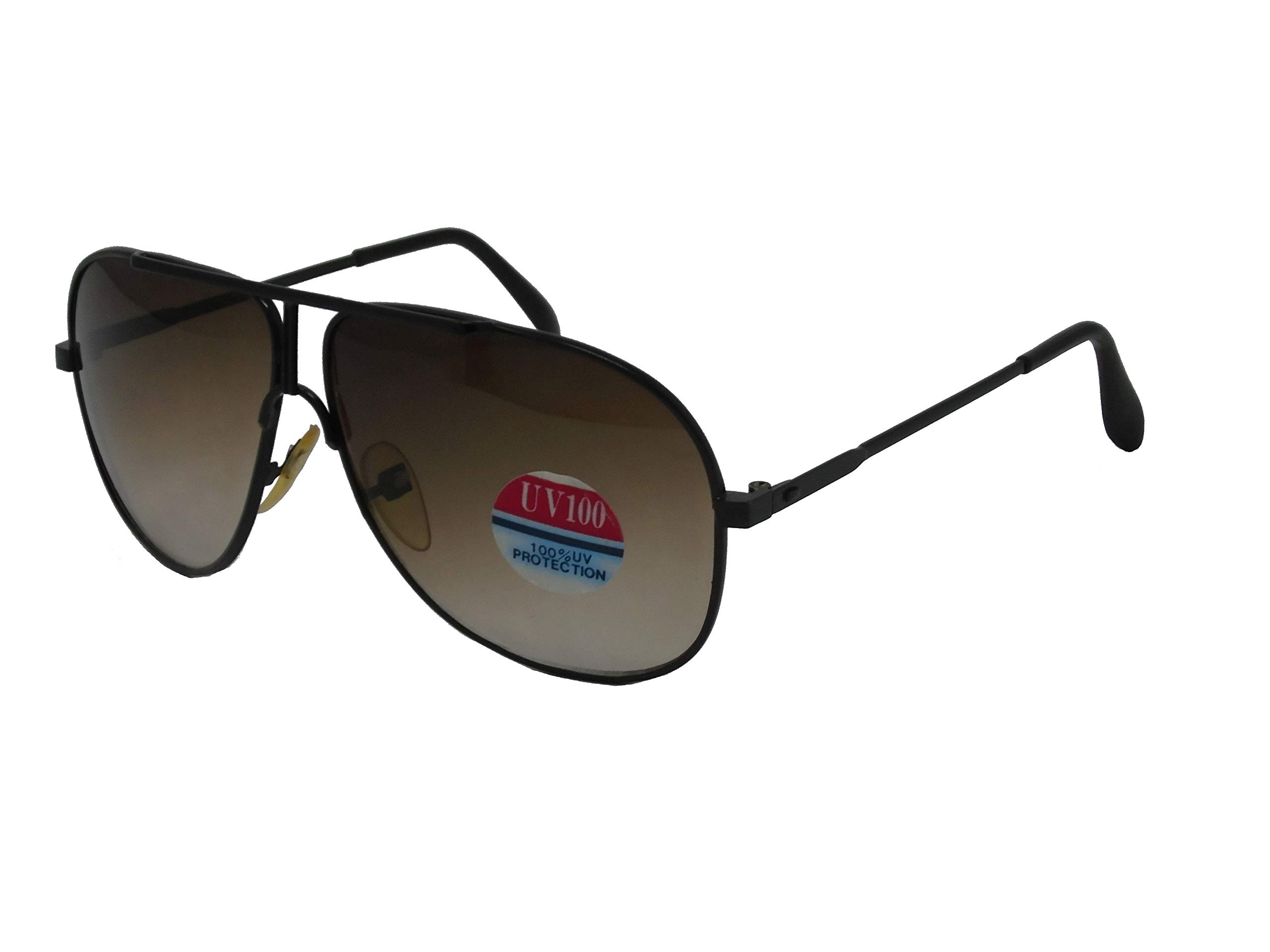 Vintage 70s 80s Aviator Sunglasses for Men & Women - Retro Pilot Style with Metal & Plastic Frames - Perfect for Driving, Outdoor Activities & Fashion Statement