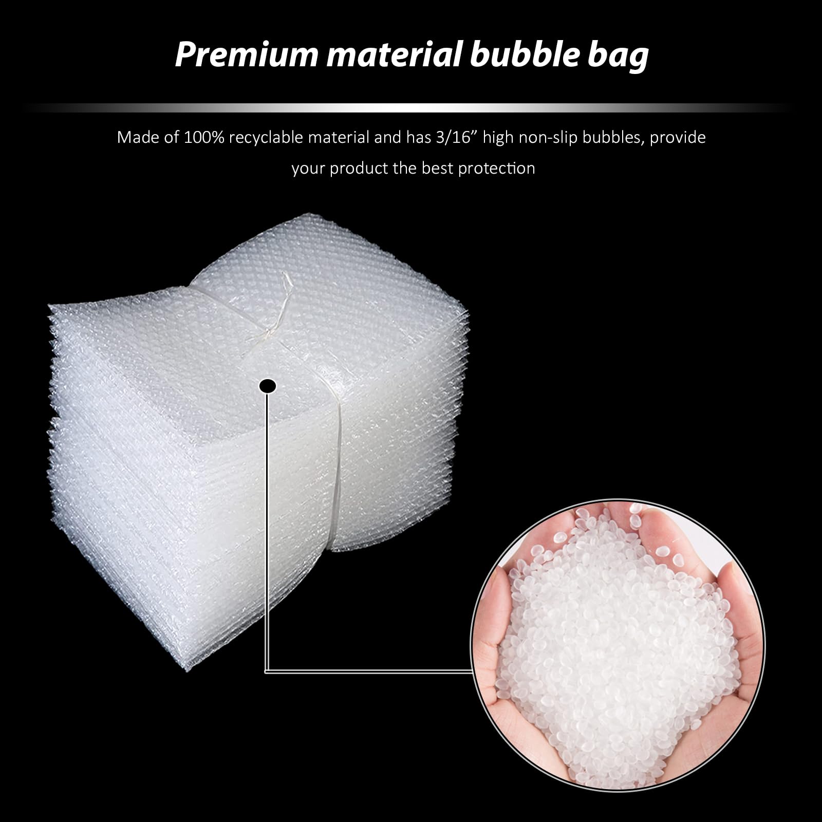 50 Pcs 6''x8'' Clear Bubble Pouch Wraps - Double Walled Cushioning Bags for Shipping, Packing, Storage & Moving | Perfect for Ecommerce, Fragile Items & Home Organization