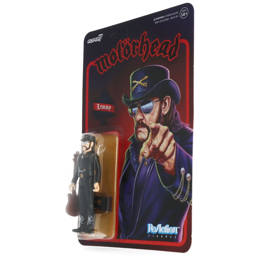 Motorhead Lemmy Kilmister ReAction Figure - Modern Cowboy Collectible Toy for Rock Music Fans & Action Figure Collectors - Perfect for Display, Gifts & Rock Memorabilia Collections